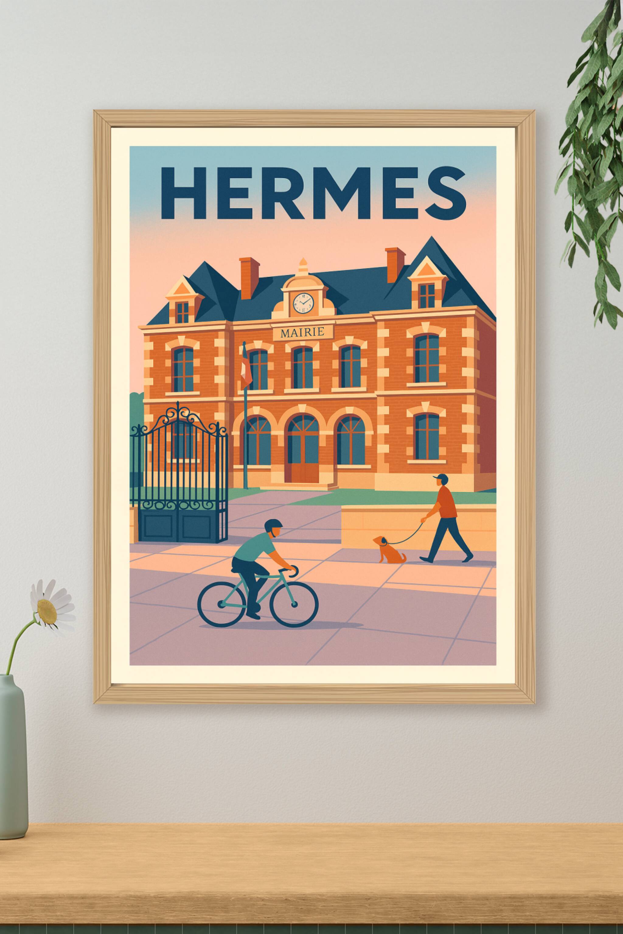 Affiche de Hermes - Charme et sérénité au cœur du village