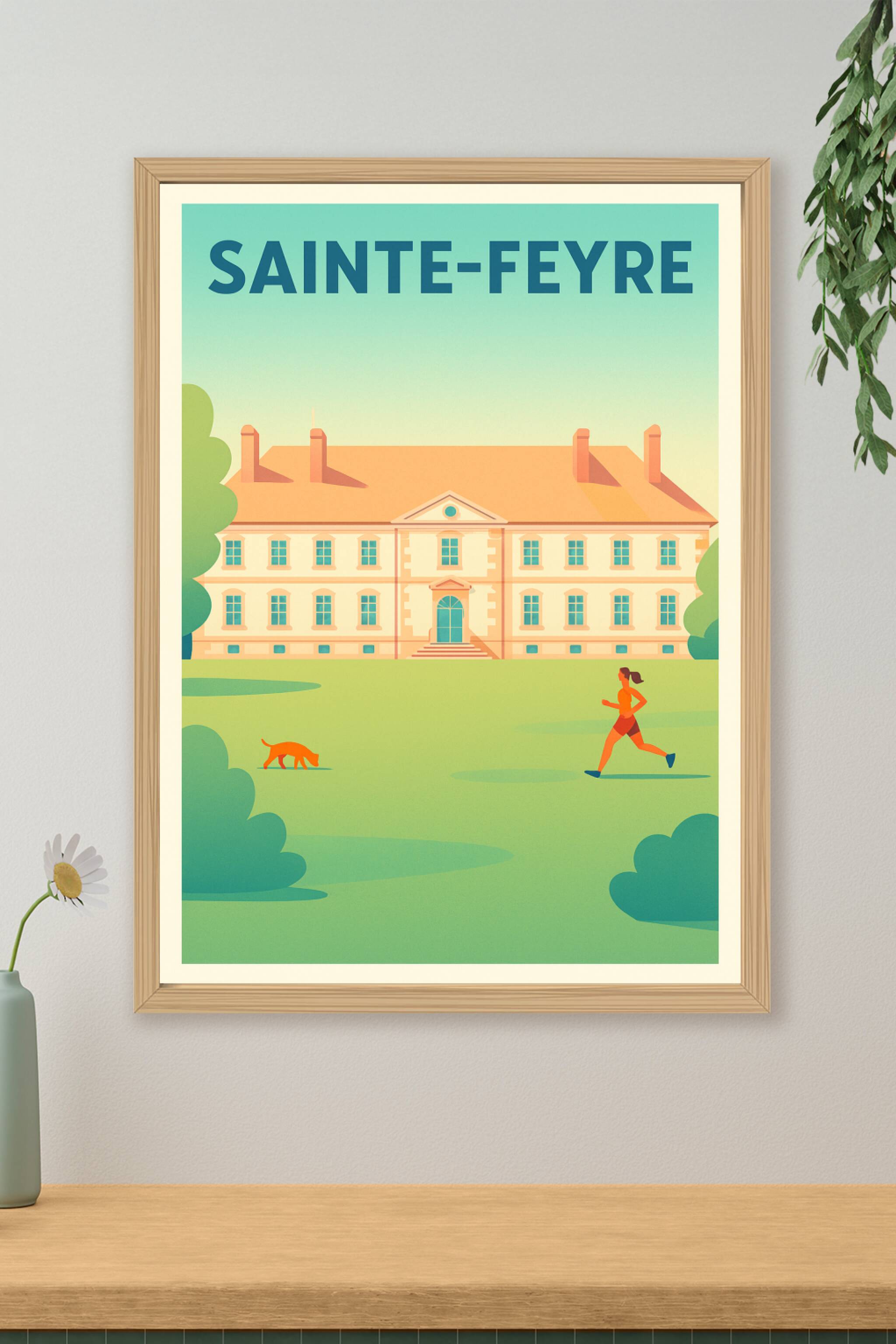 Affiche de Sainte-Feyre - L'élégance paisible au cœur de la nature