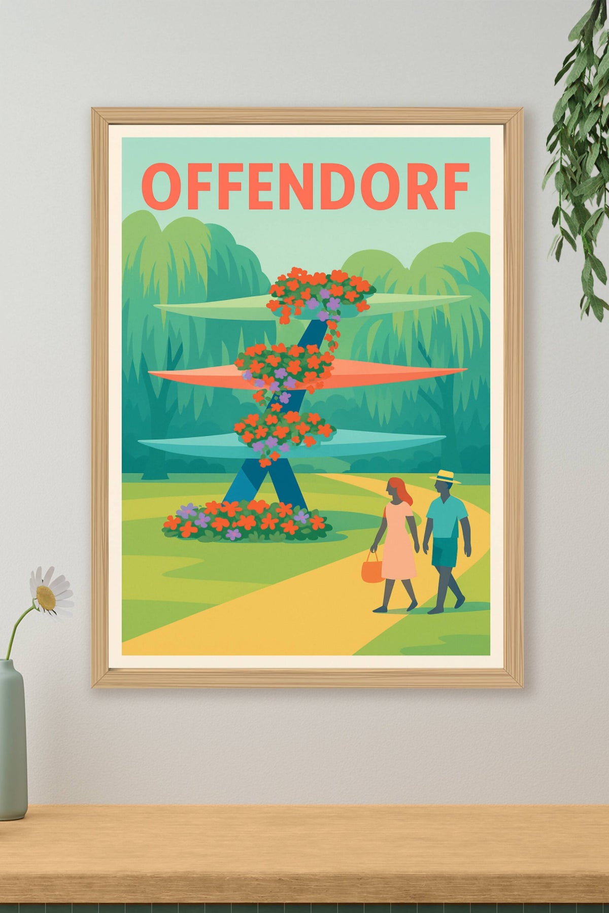 Affiche de Offendorf - Promenade fleurie au cœur de la nature