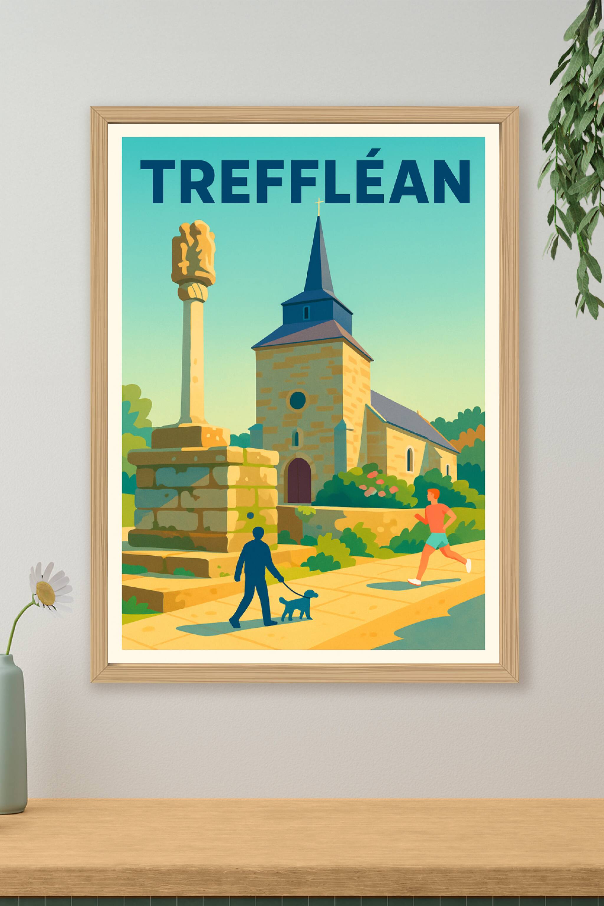 Affiche de Treffléan - Charme et sérénité en bord de chemin