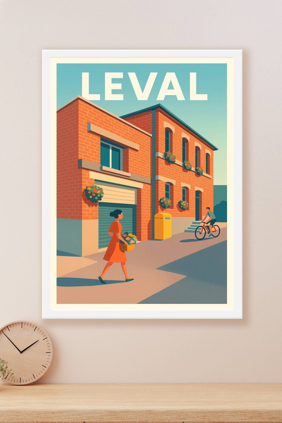 Affiche de Leval - Charme et sérénité d'une rue paisible