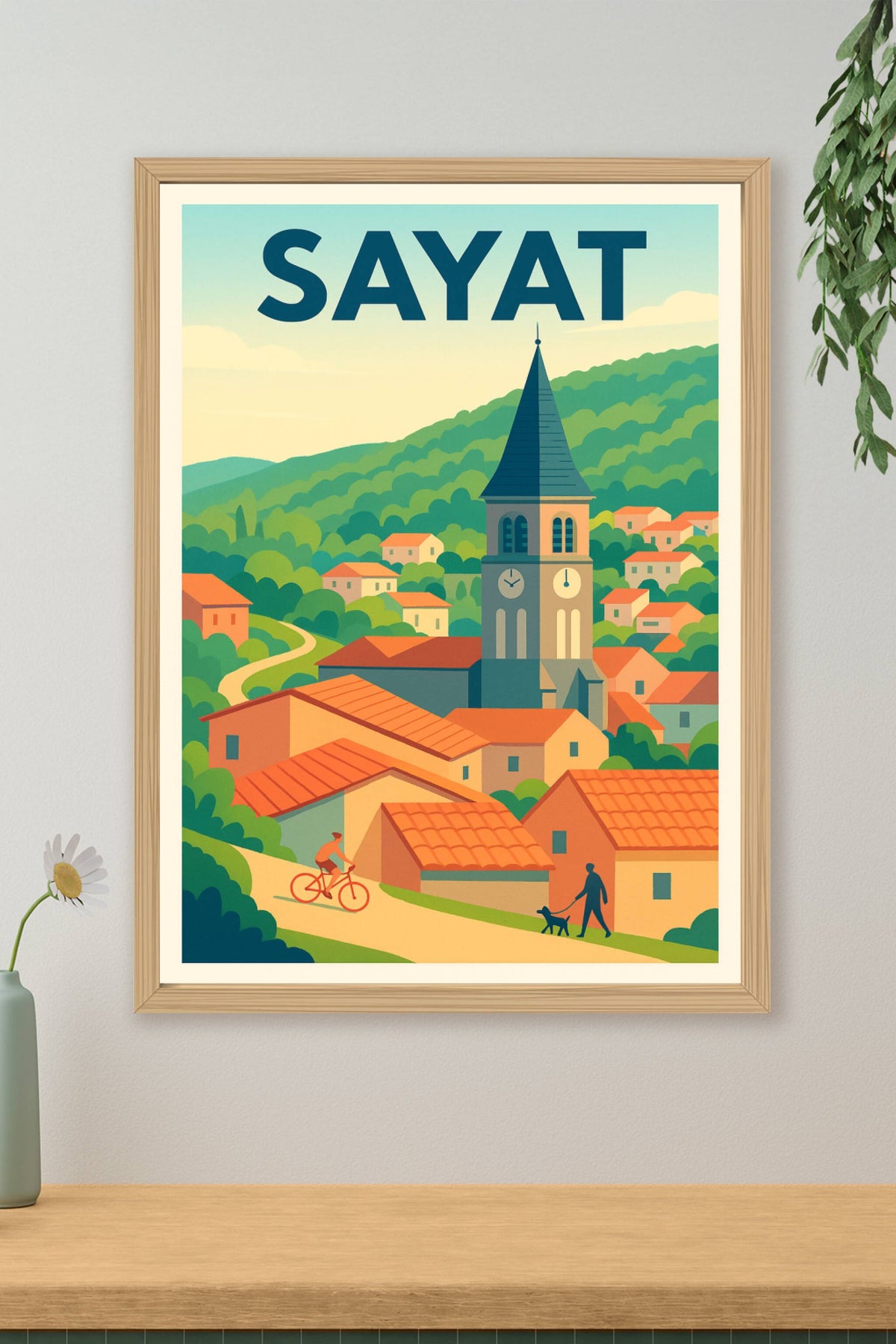 Affiche de Sayat - Charme et Sérénité au Cœur de la Nature