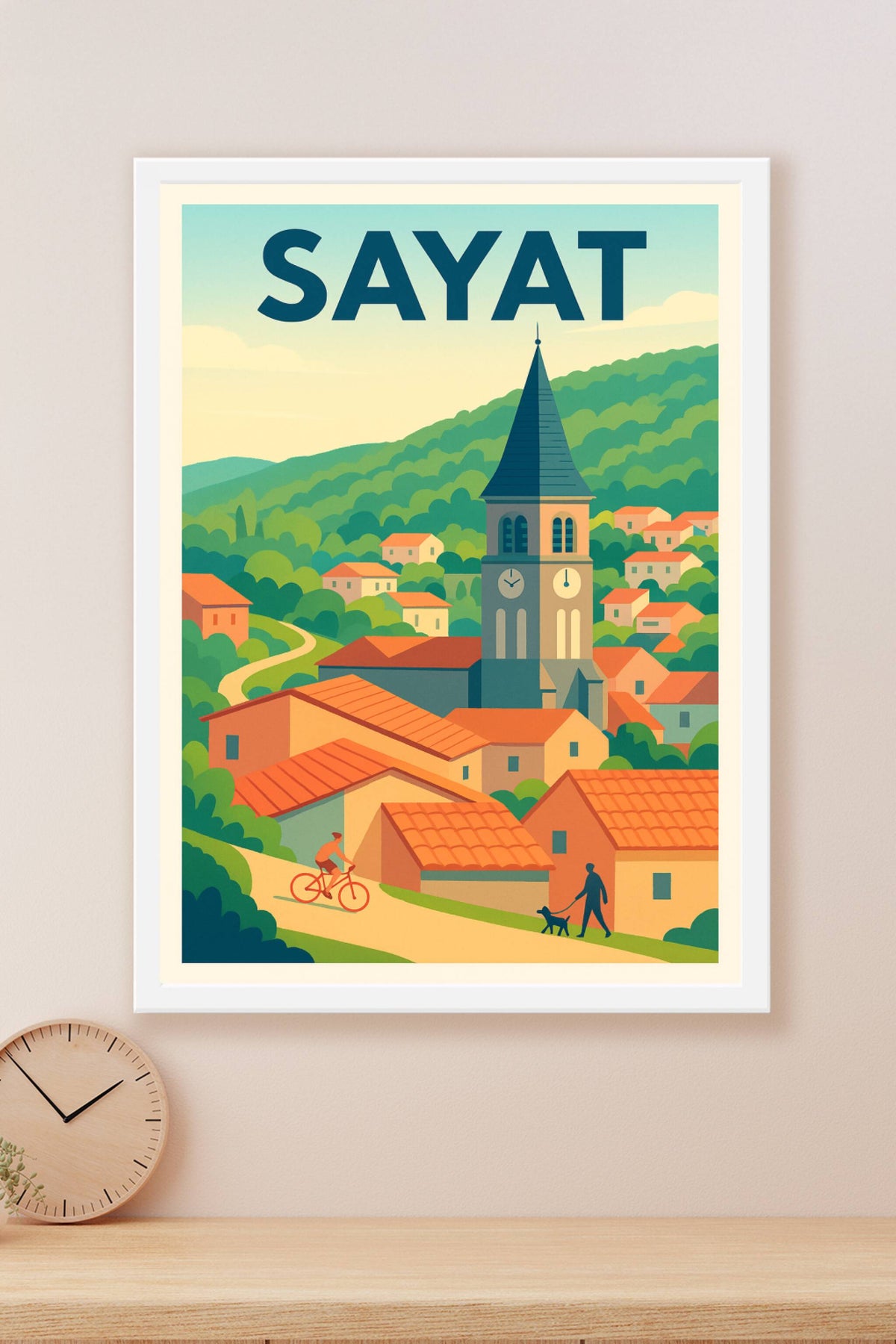 Affiche de Sayat - Charme et Sérénité au Cœur de la Nature