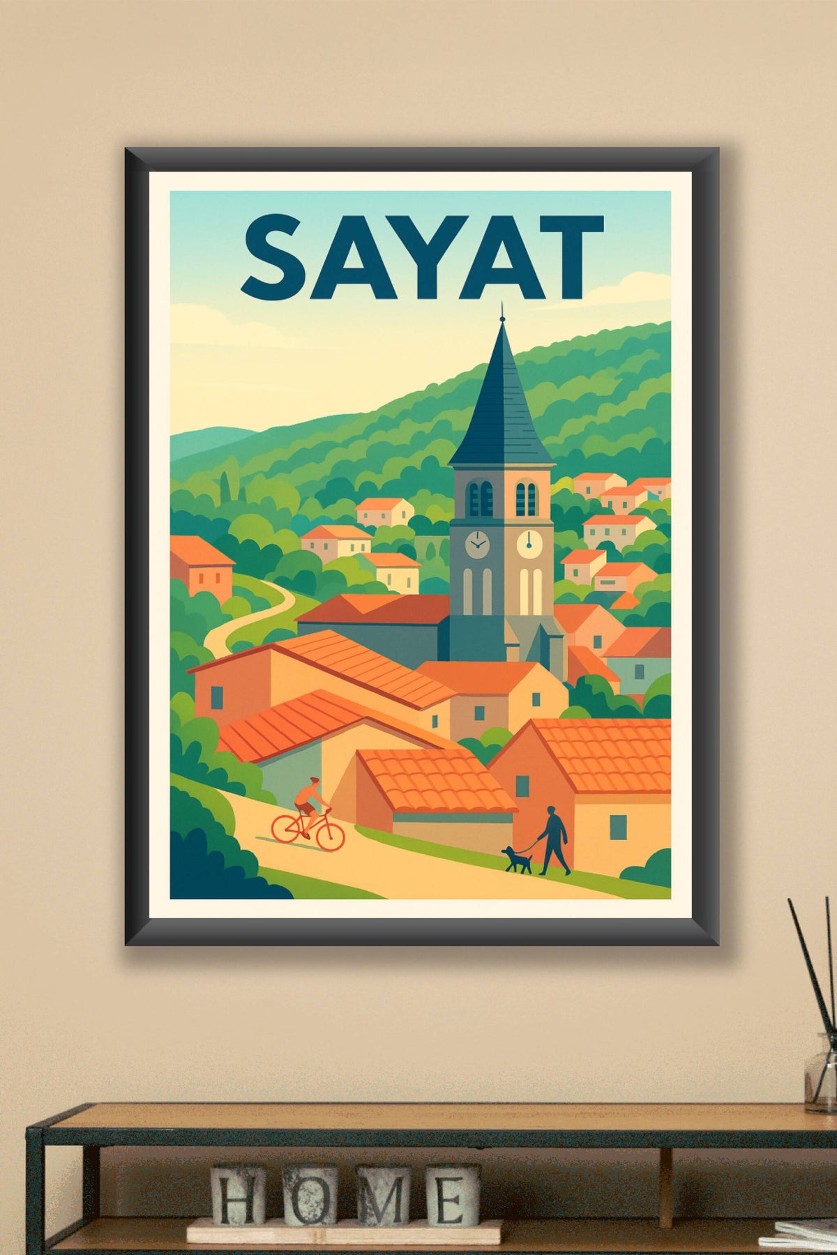 Affiche de Sayat - Charme et Sérénité au Cœur de la Nature