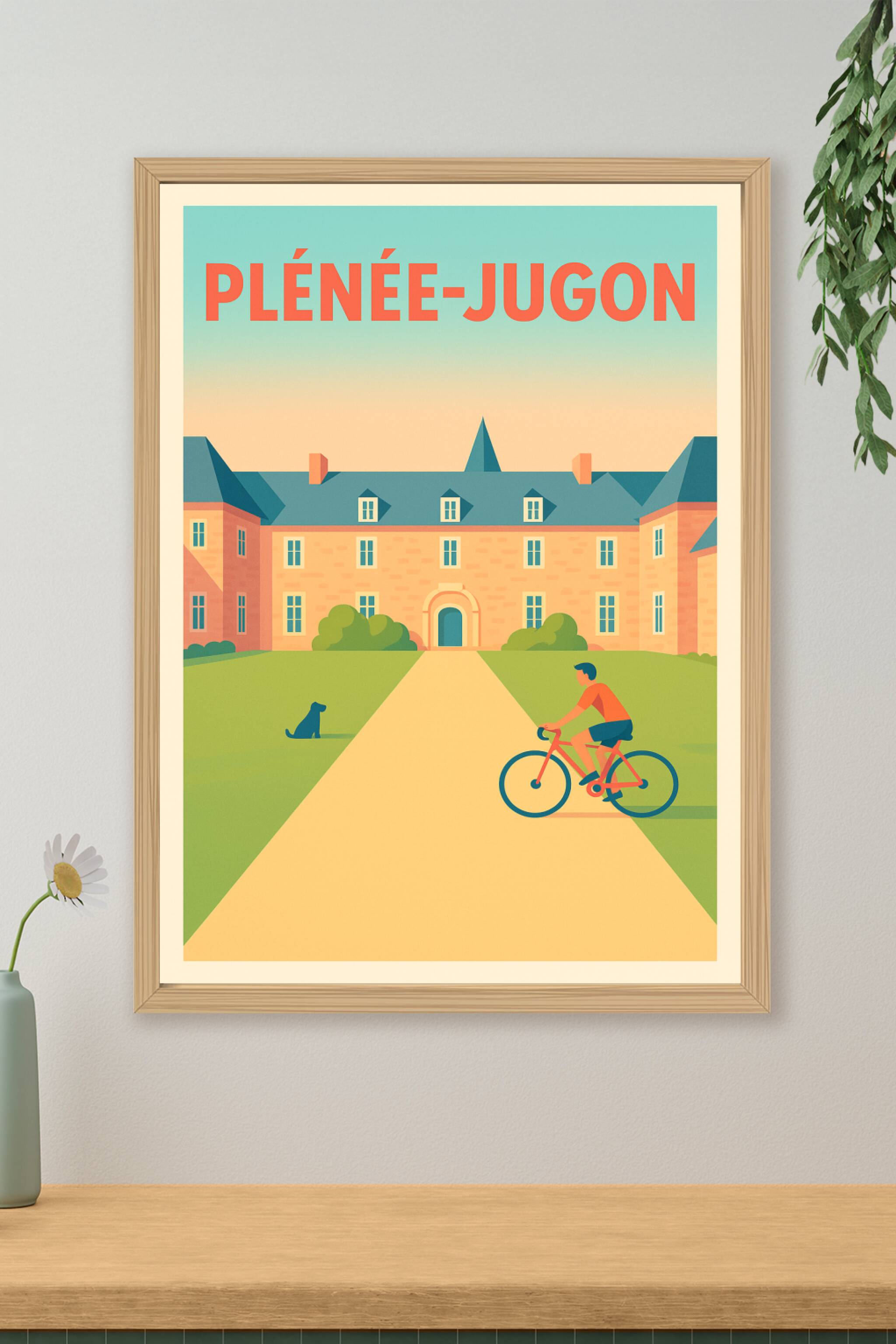Affiche de Plénée-Jugon - Charme tranquille à vélo