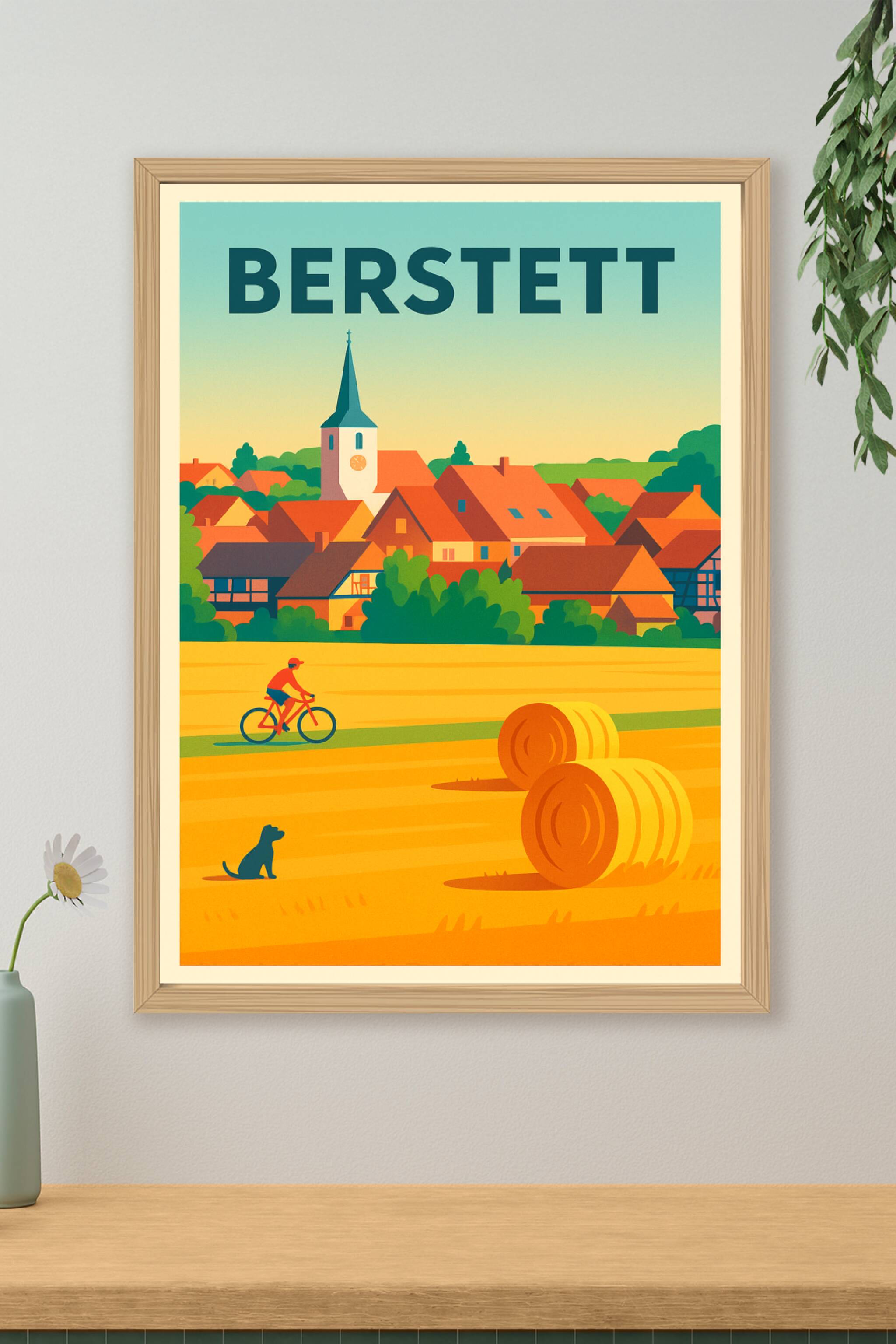 Affiche de Berstett - Charme rural et sérénité alsacienne