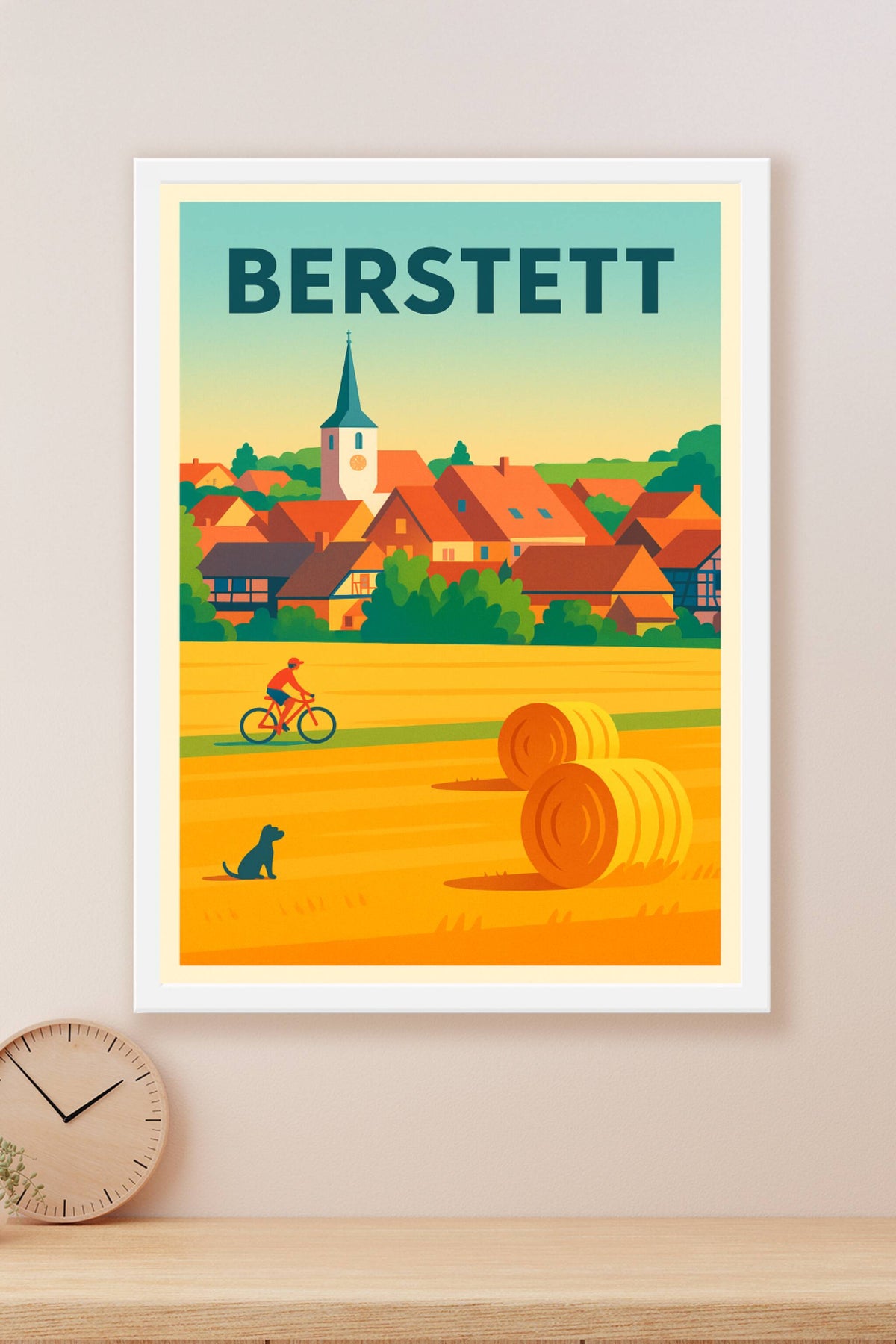 Affiche de Berstett - Charme rural et sérénité alsacienne
