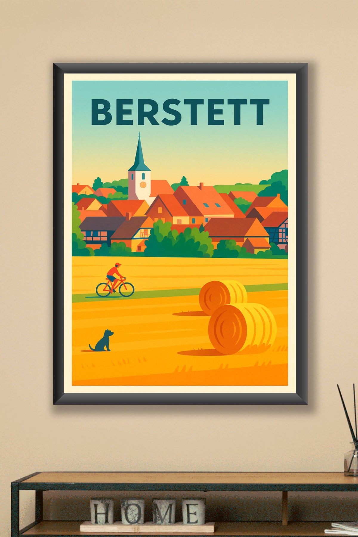 Affiche de Berstett - Charme rural et sérénité alsacienne