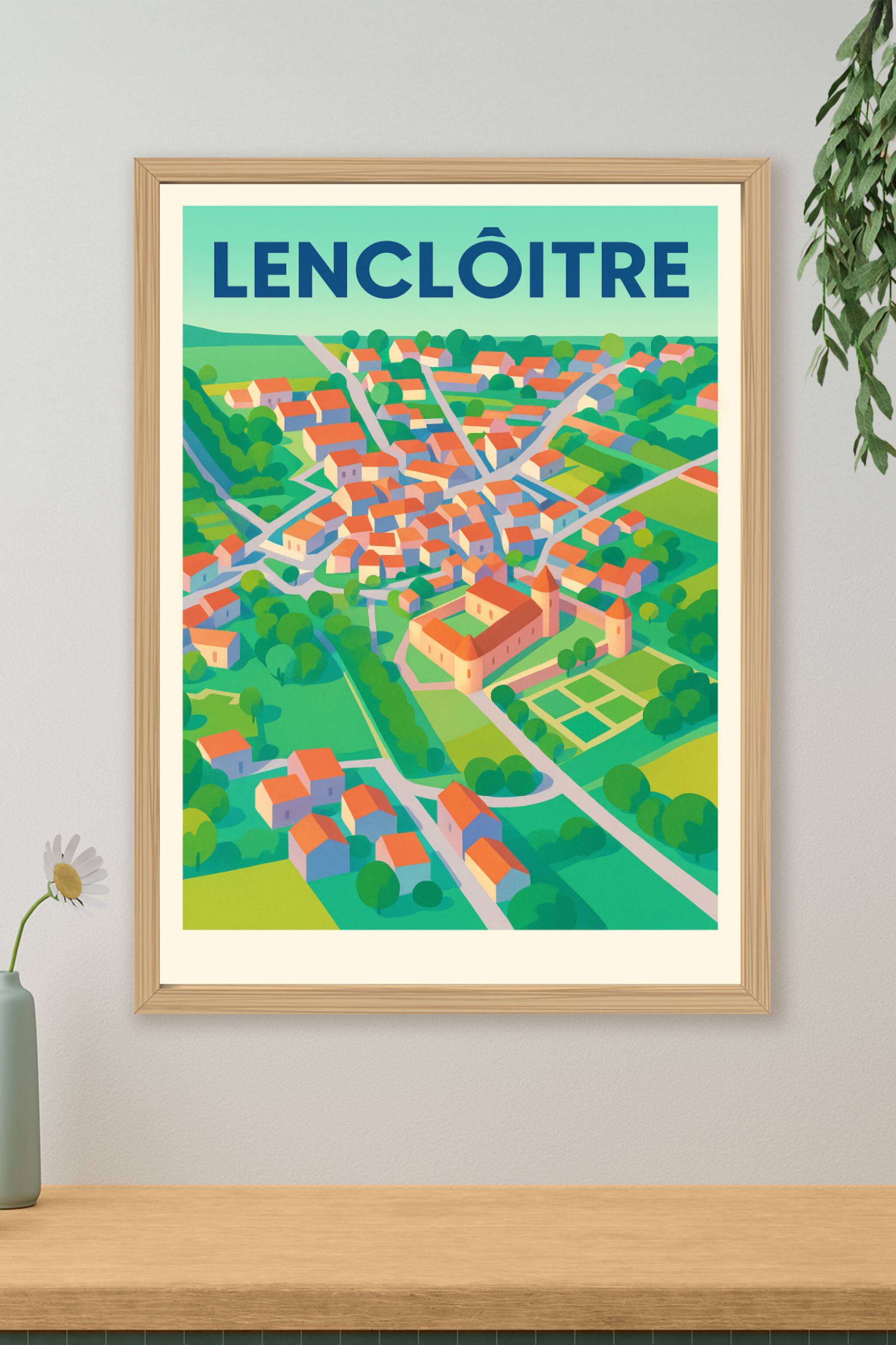 Affiche de Lencloître - L'élégance champêtre en poster