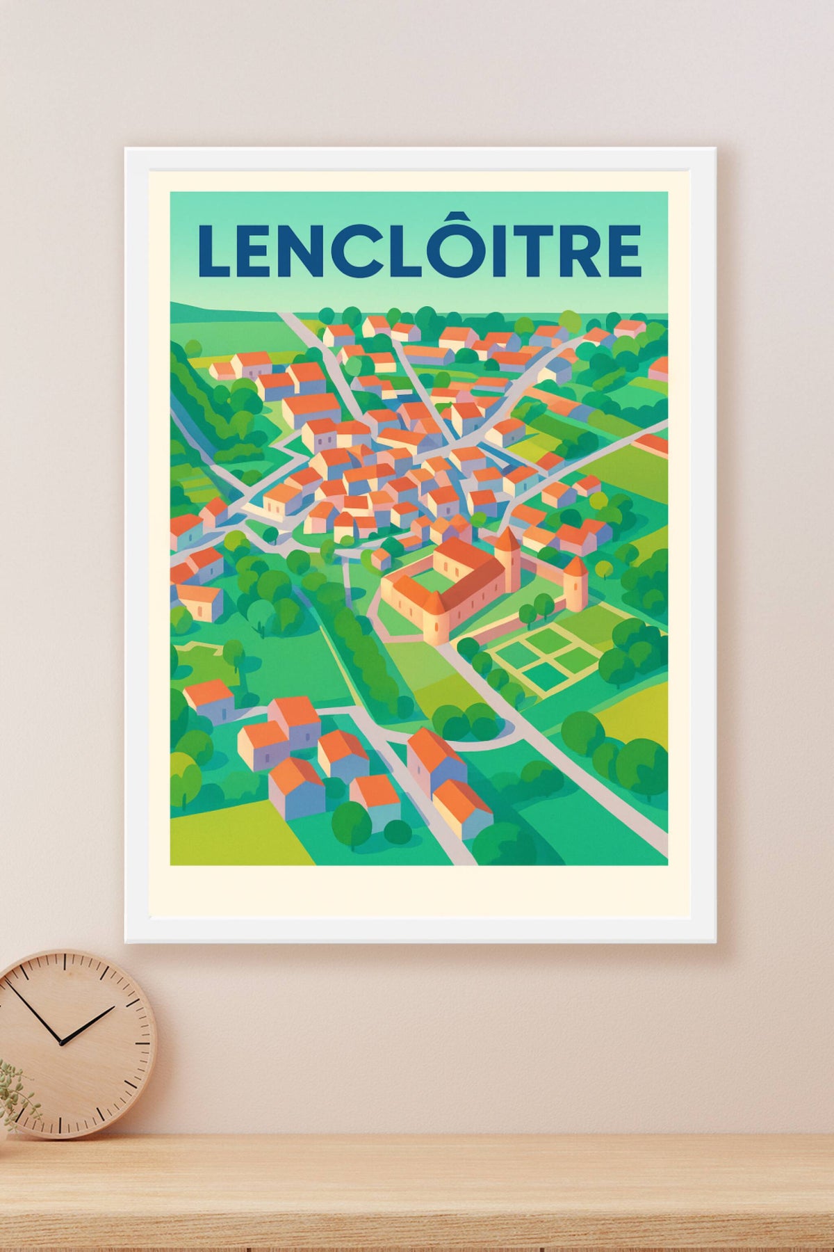 Affiche de Lencloître - L'élégance champêtre en poster