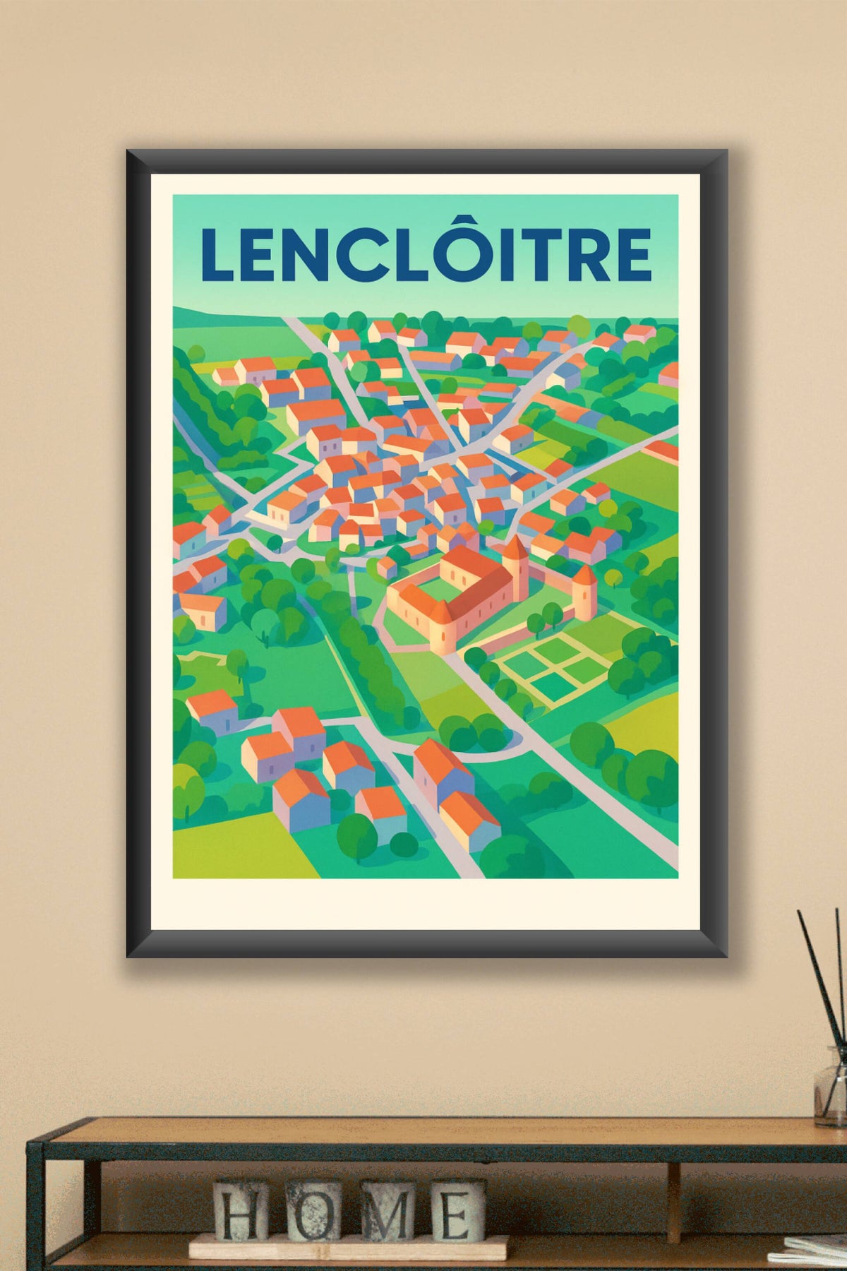 Affiche de Lencloître - L'élégance champêtre en poster
