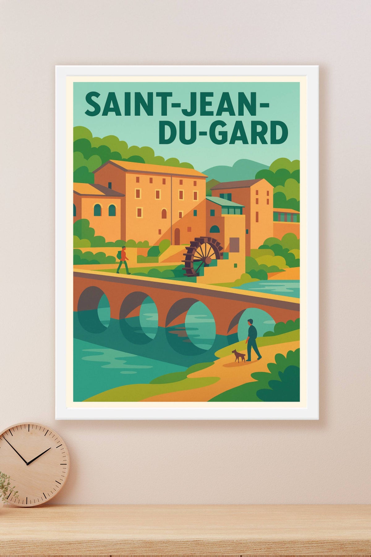 Affiche de Saint-Jean-du-Gard - Harmonie entre nature et patrimoine
