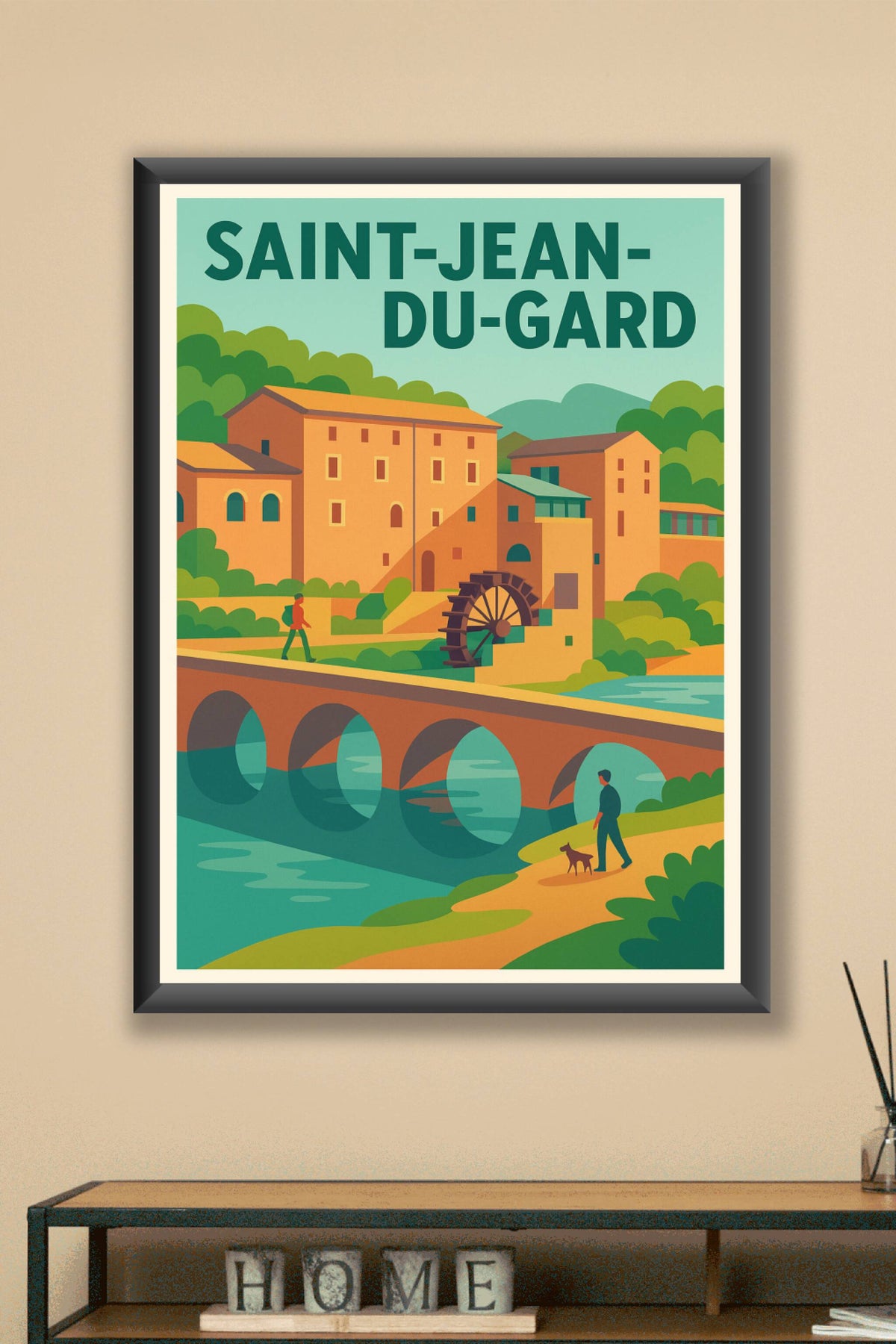 Affiche de Saint-Jean-du-Gard - Harmonie entre nature et patrimoine