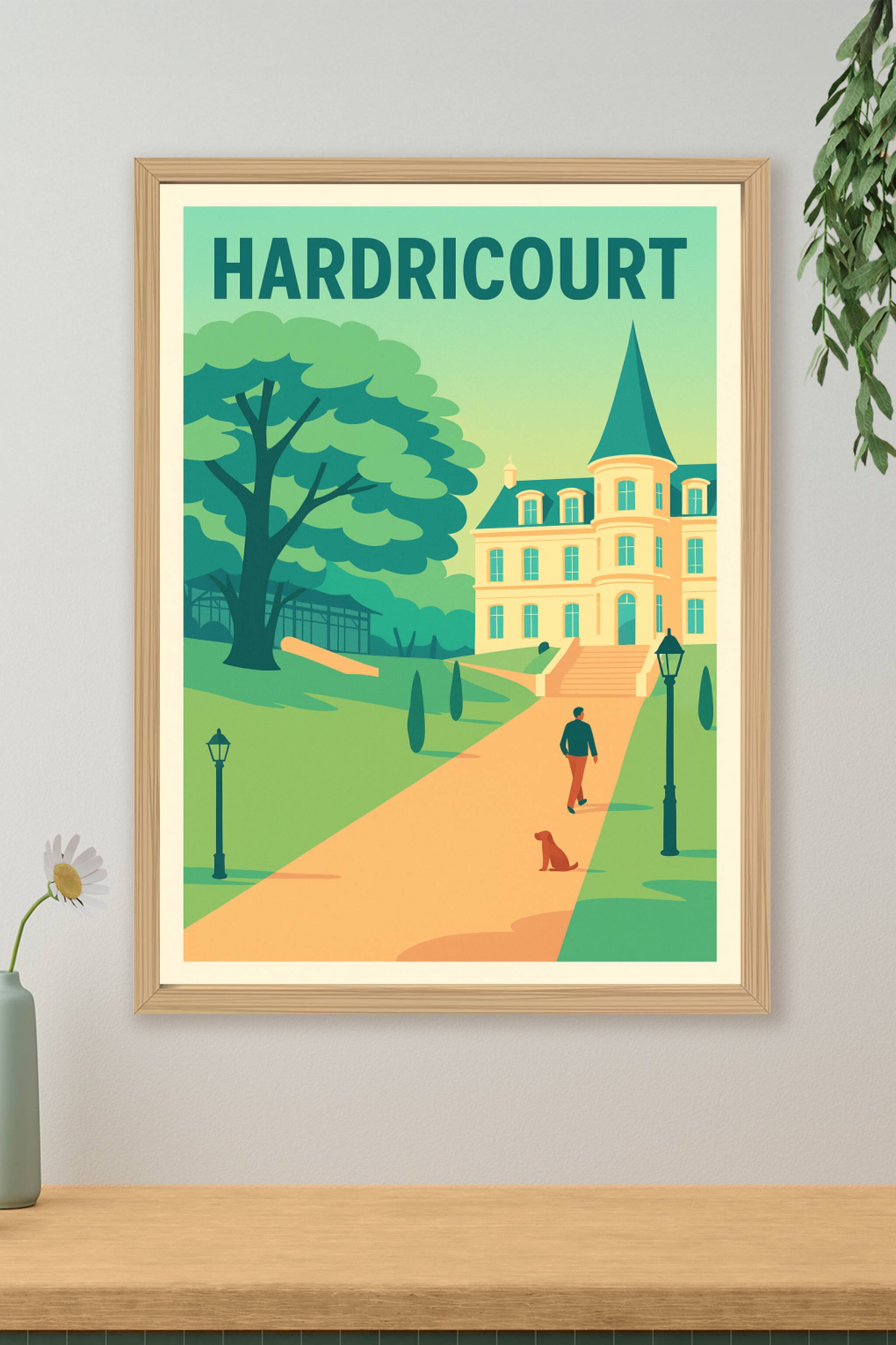 Affiche de Hardricourt - Harmonie entre nature et élégance