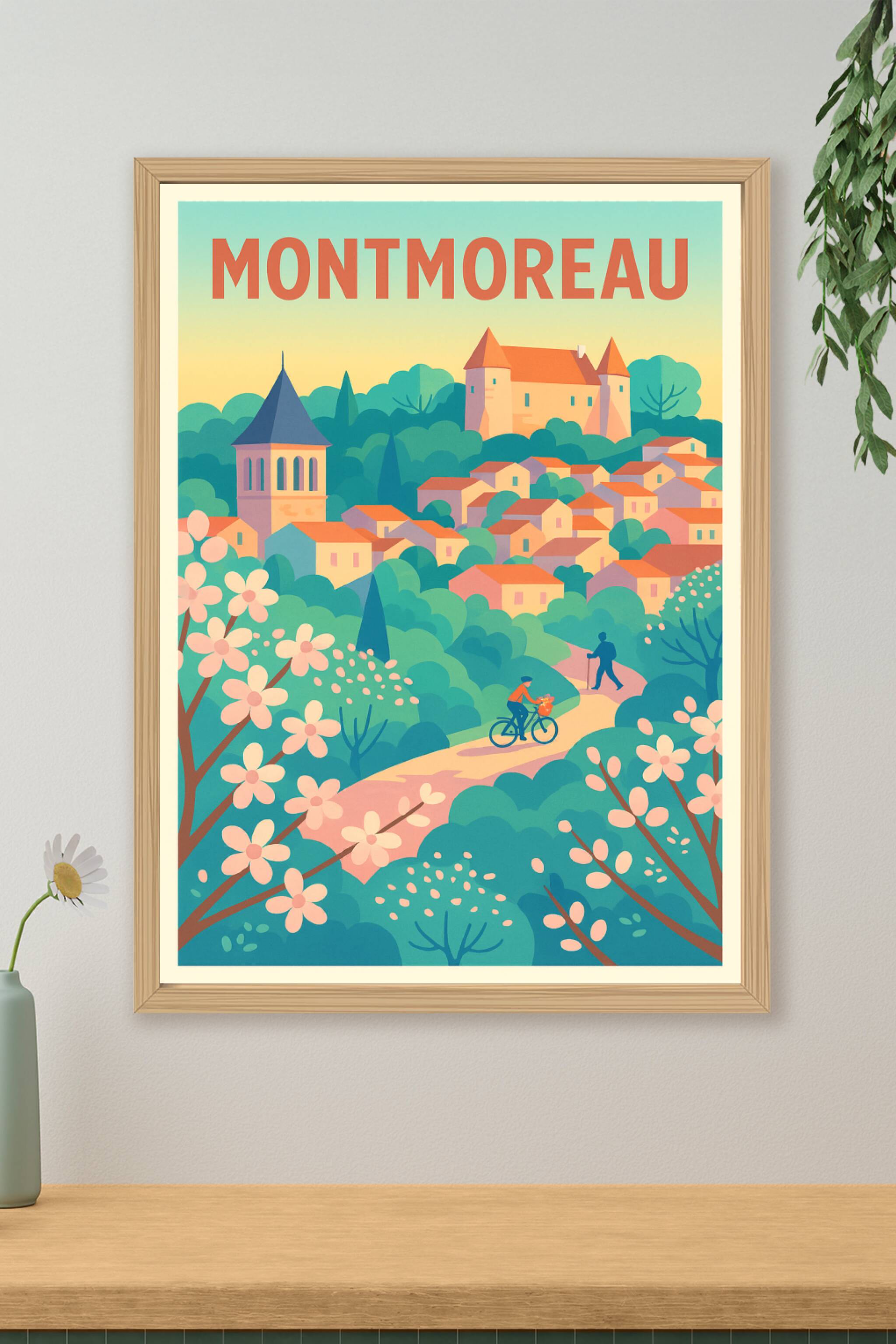 Affiche de Montmoreau - Charme bucolique et douceur de vivre