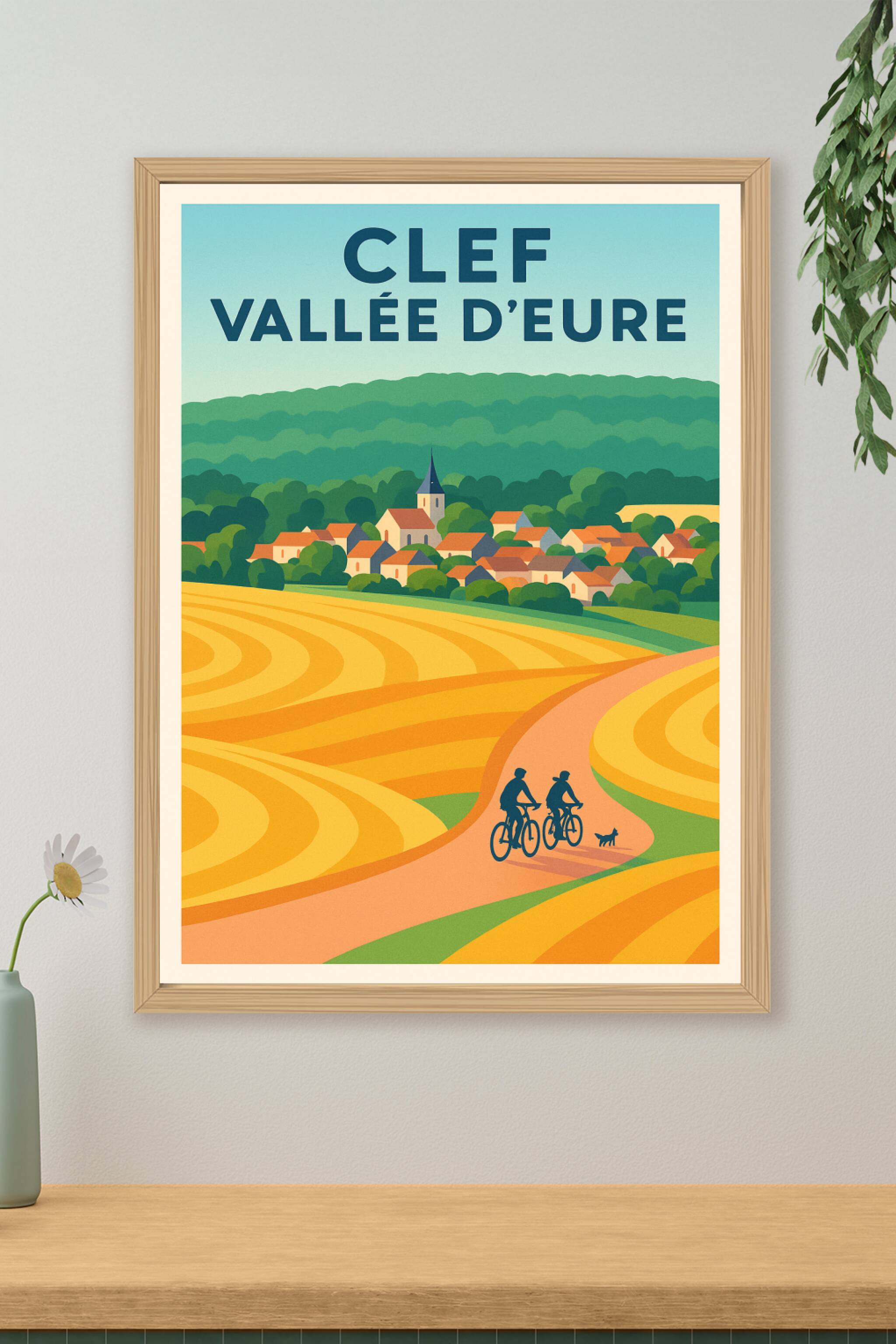 Affiche de Clef Vallée d'Eure - Une évasion champêtre à vélo
