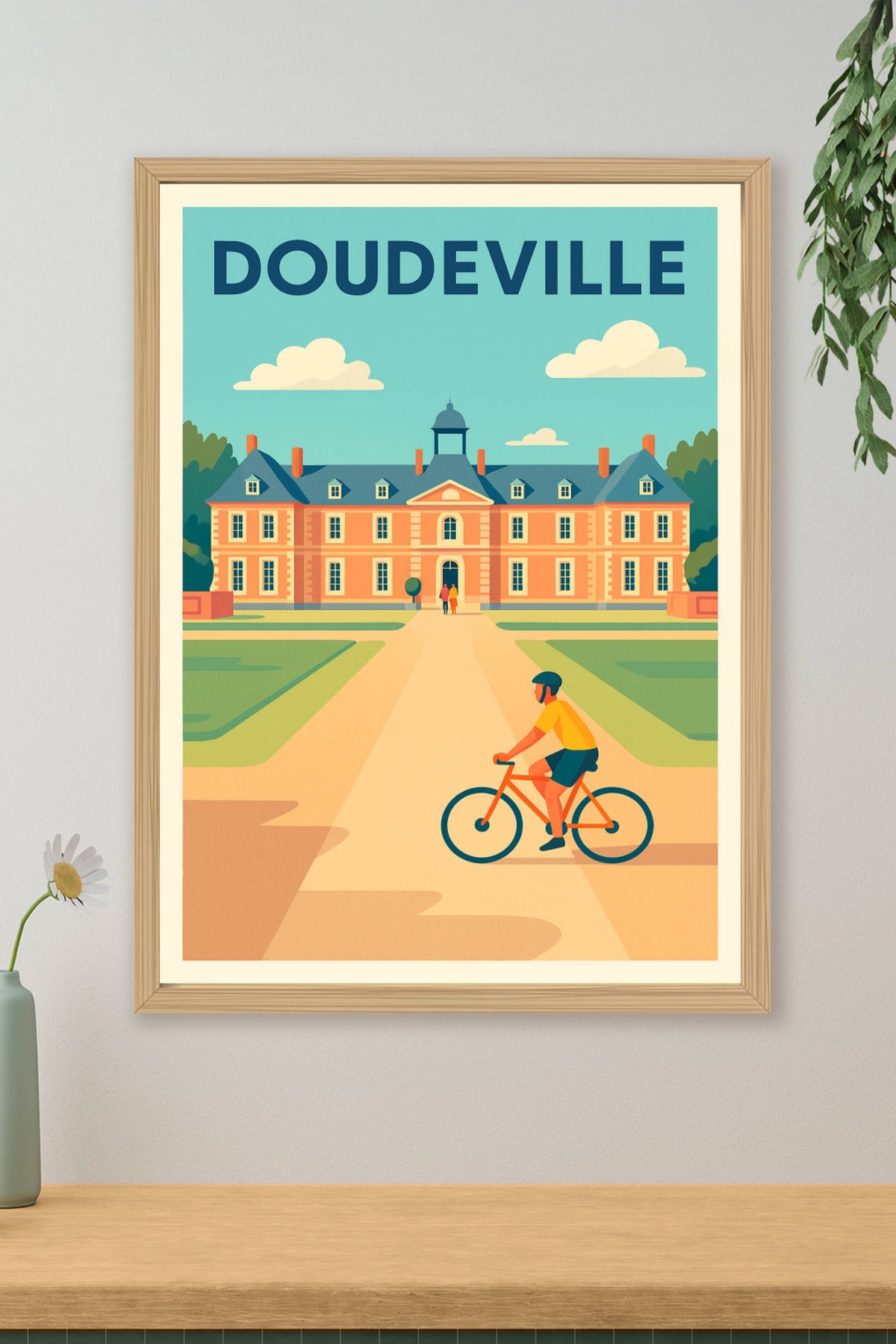 Affiche de Doudeville - Charme et sérénité à vélo