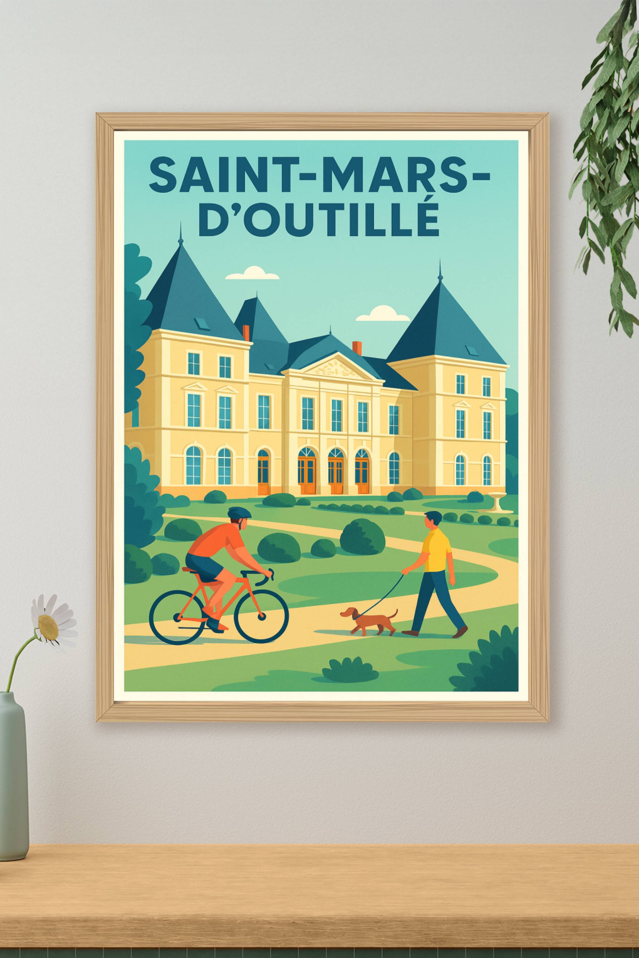 Affiche de Saint-Mars-d'Outillé - Charme et Sérénité au Château