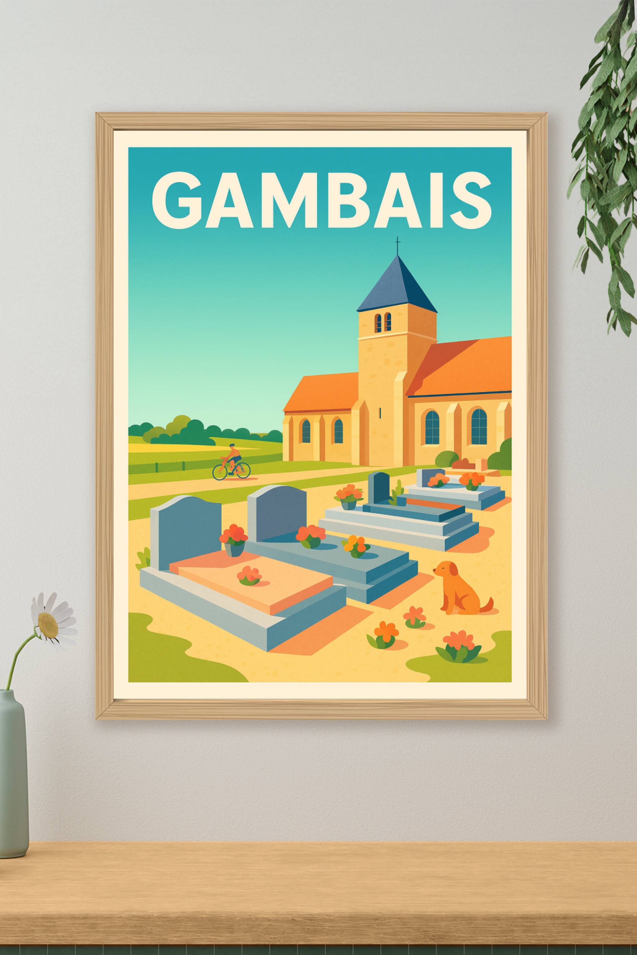 Affiche de Gambais - Charme paisible et campagne authentique