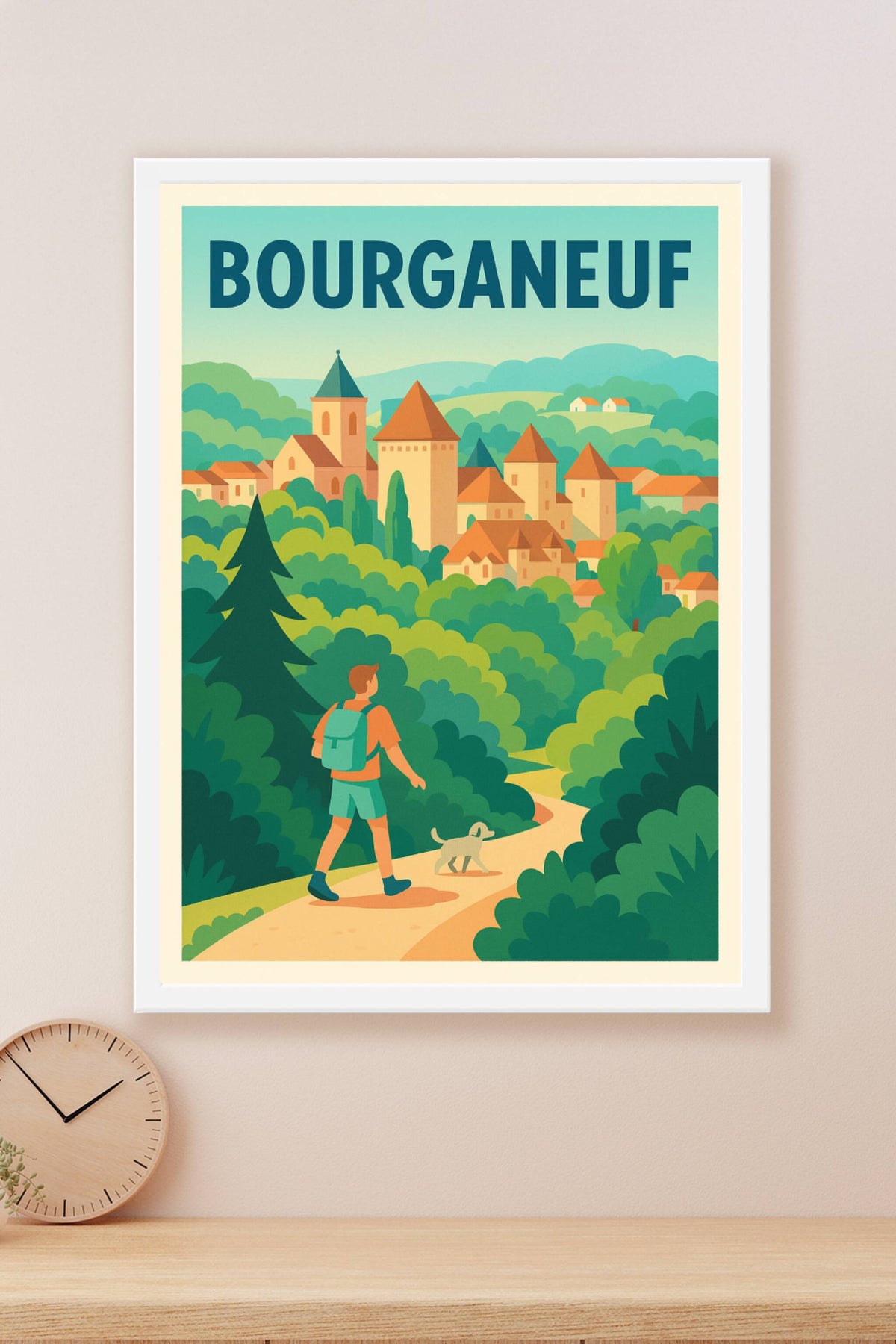 Affiche de Bourganeuf - Invitation à la découverte nature et patrimoine