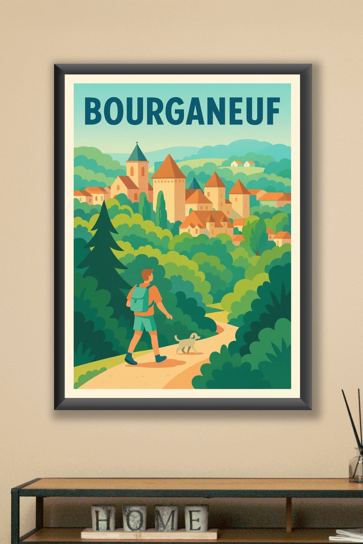 Affiche de Bourganeuf - Invitation à la découverte nature et patrimoine