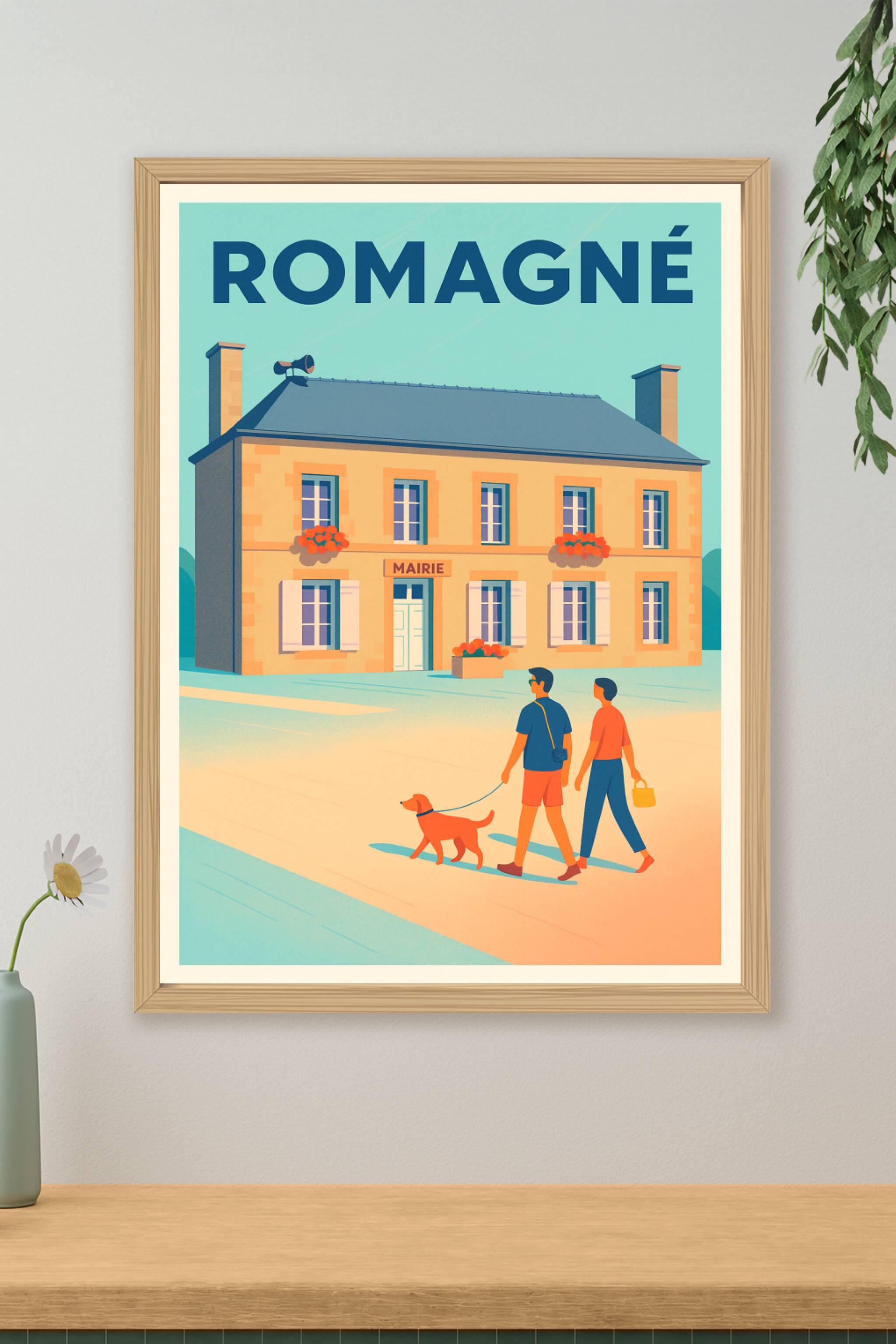 Affiche de Romagné - Promenade tranquille au cœur du village