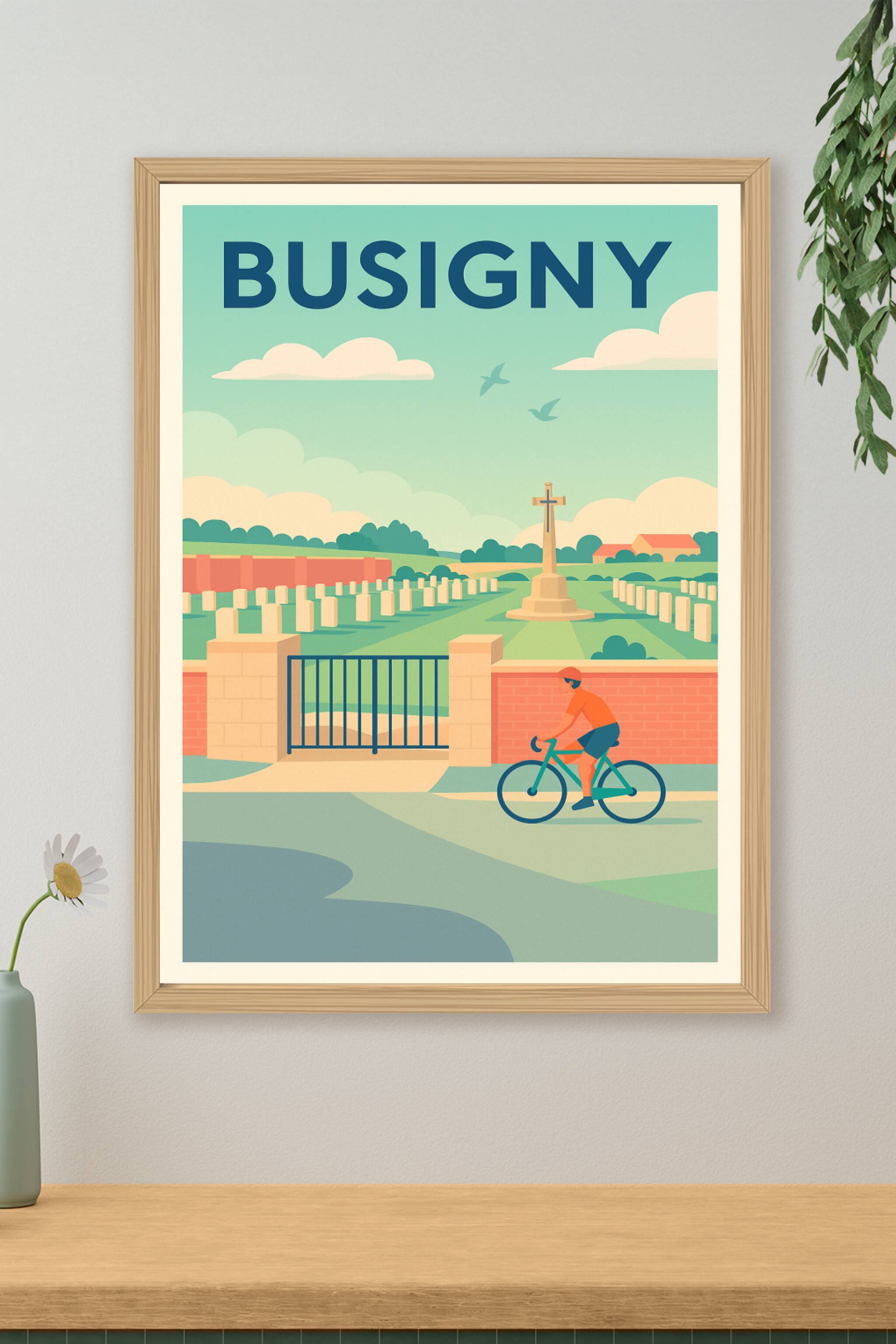 Affiche de Busigny - Un doux hommage entre nature et mémoire