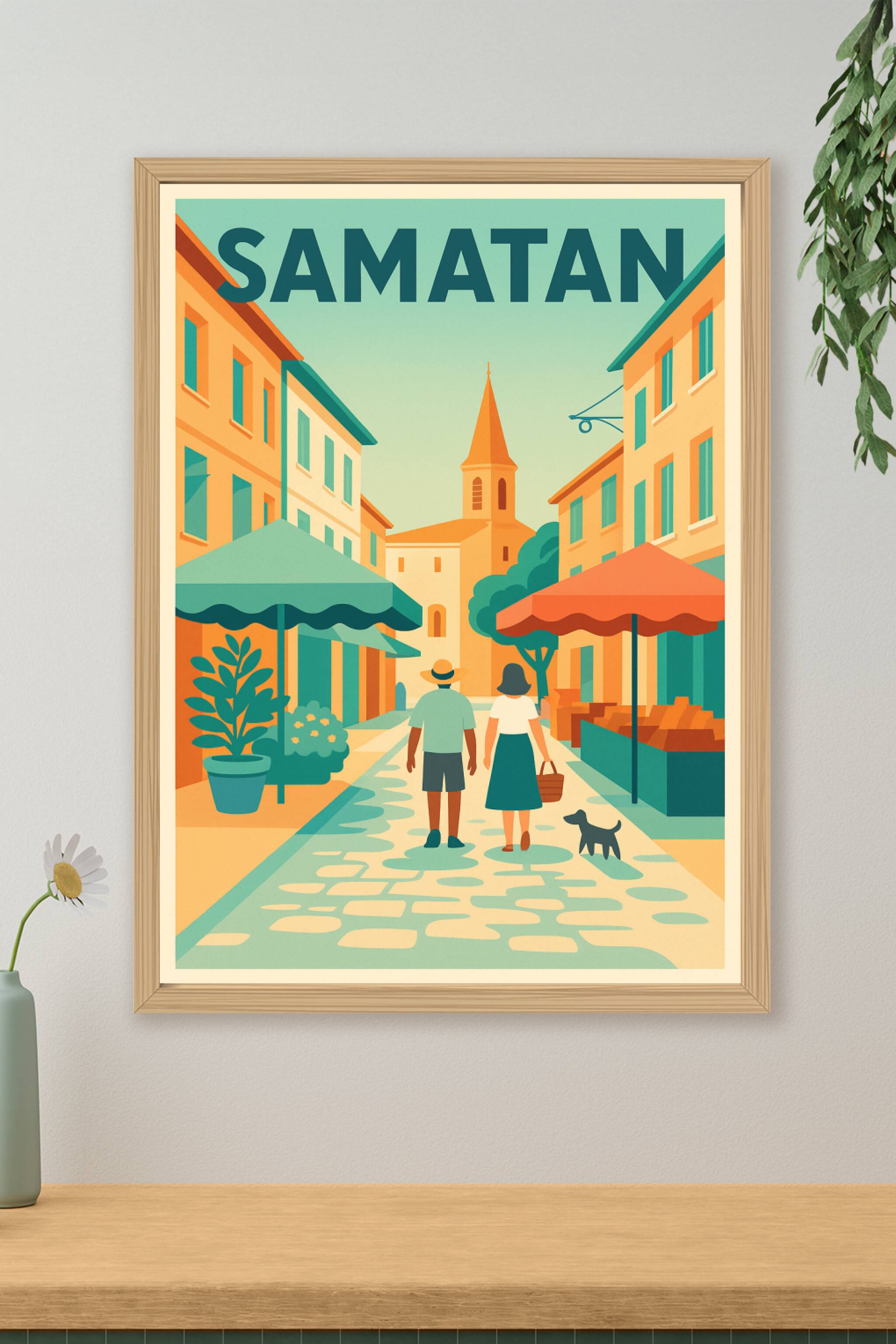 Affiche de Samatan - Promenade paisible au cœur du village gascon