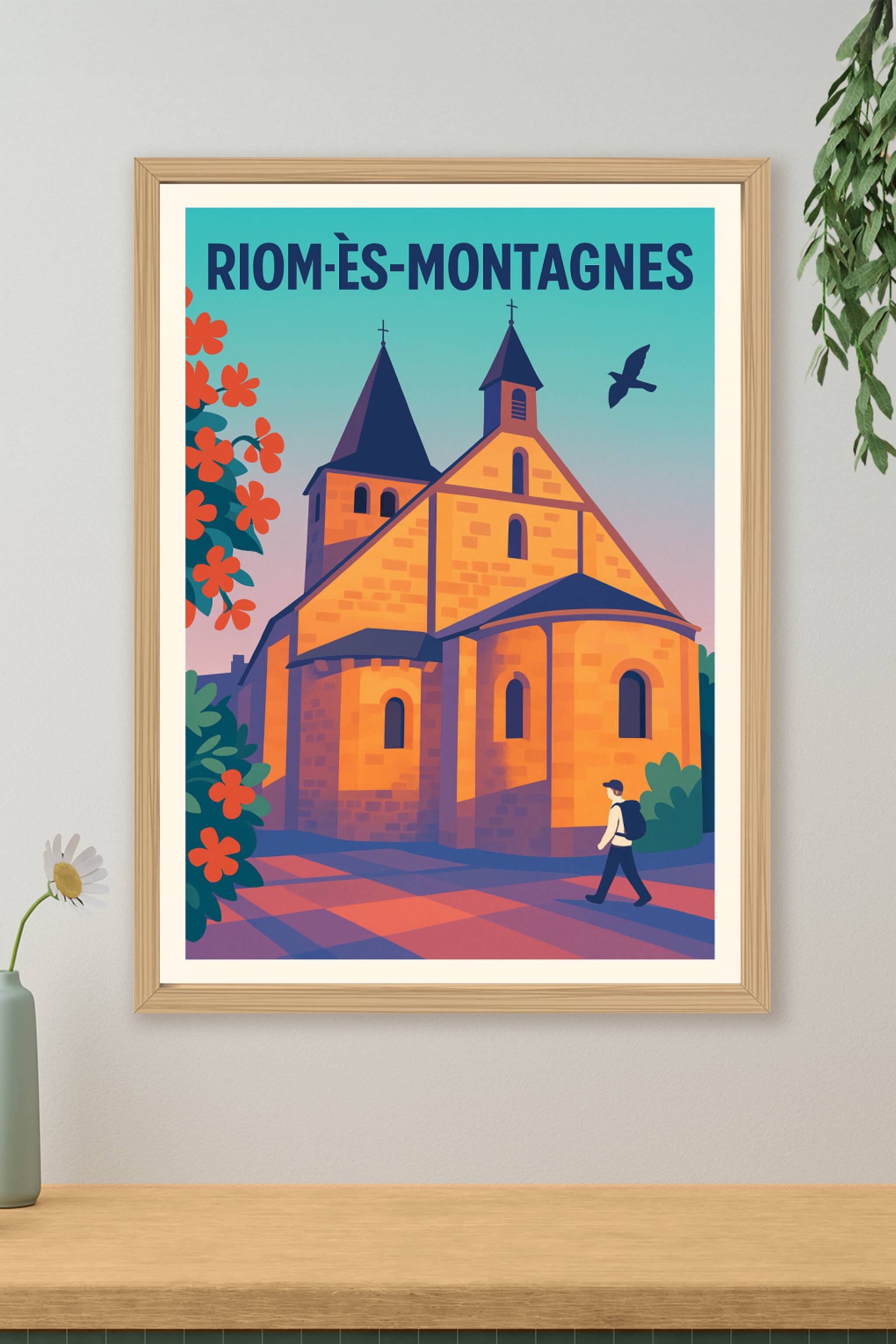 Affiche de Riom-ès-Montagnes - L'authenticité au cœur des Monts du Cantal
