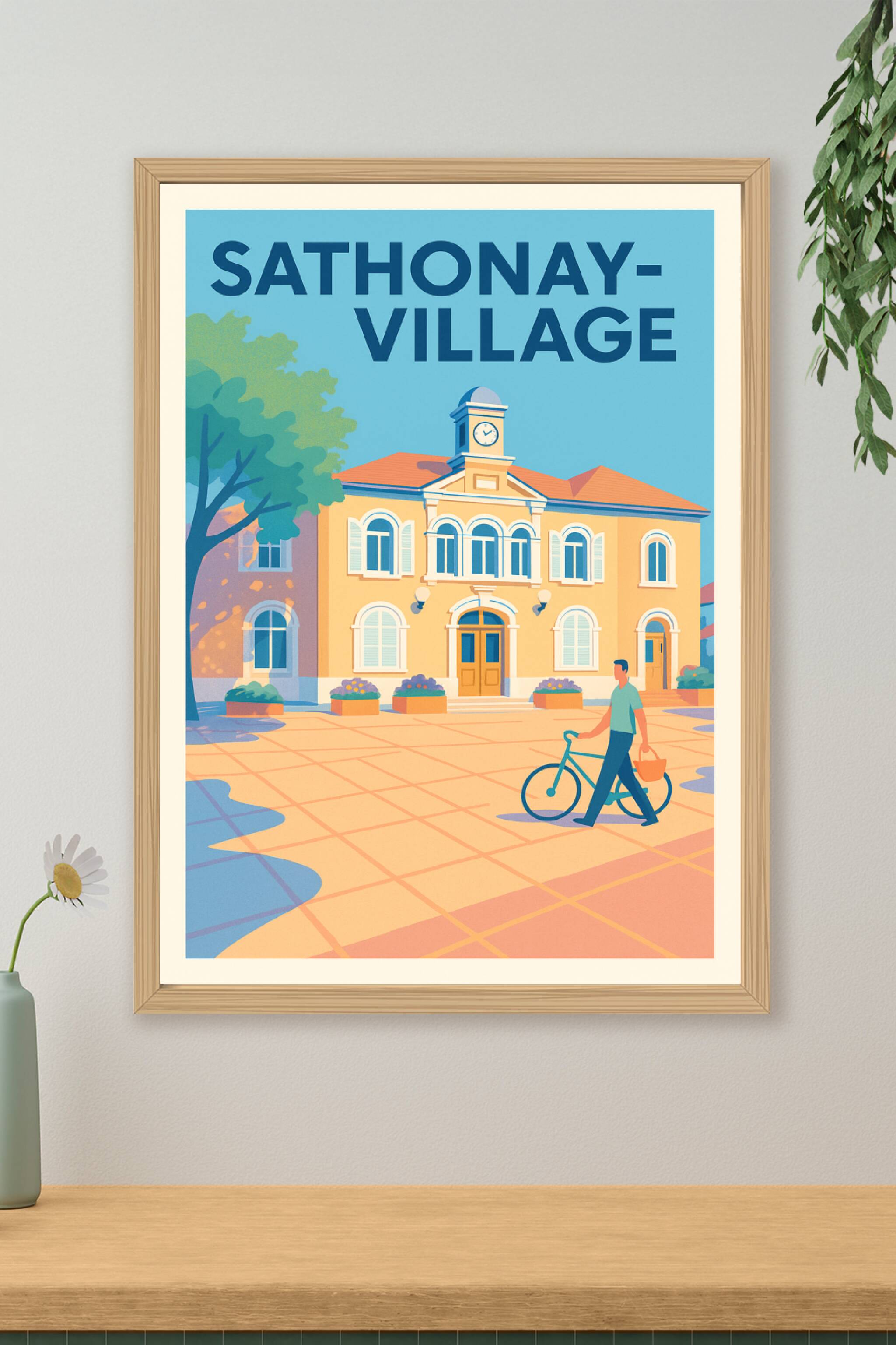 Affiche de Sathonay-Village - L'élégance tranquille du cœur de village