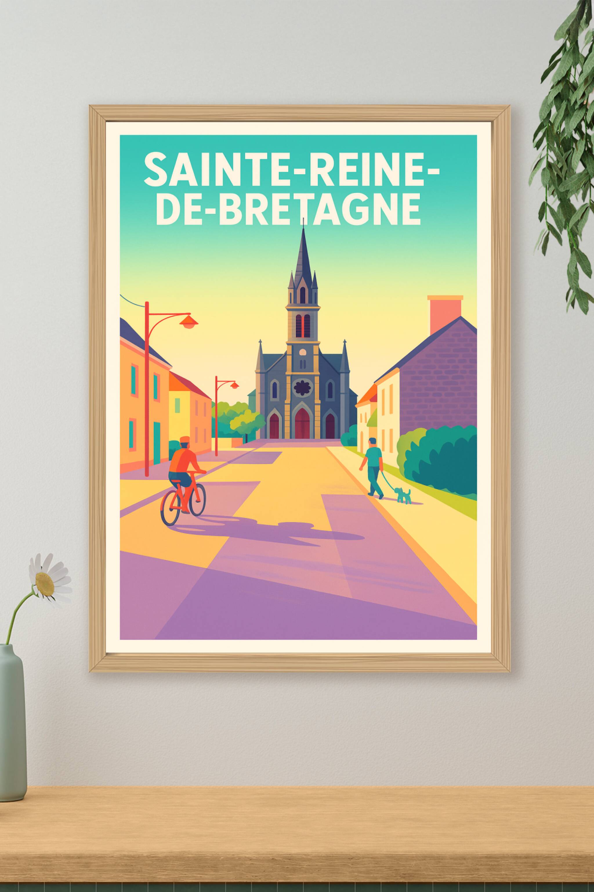 Affiche de Sainte-Reine-de-Bretagne - L'élégance intemporelle au cœur de la Bretagne