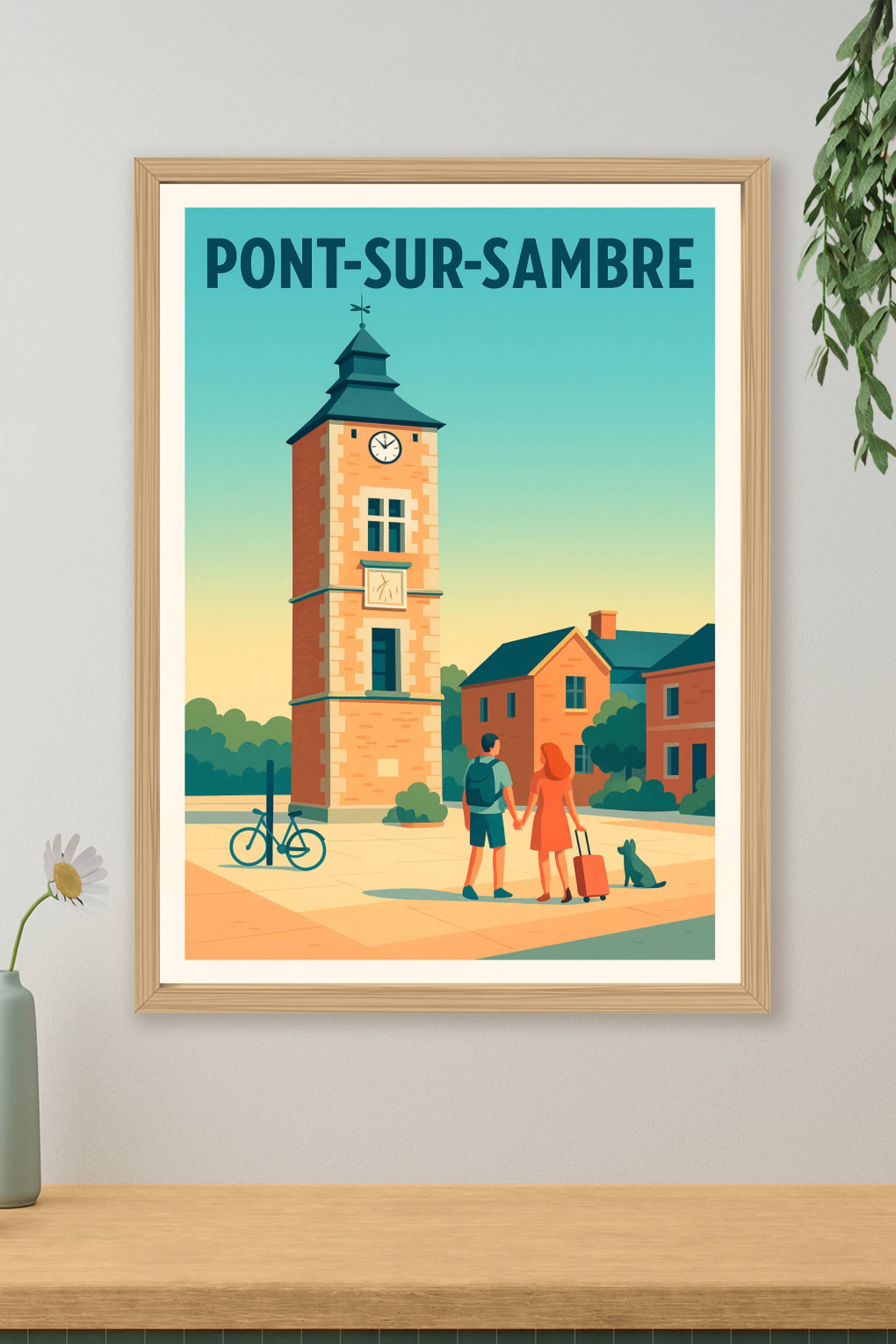 Affiche de Pont-sur-Sambre - Charme paisible et authenticité