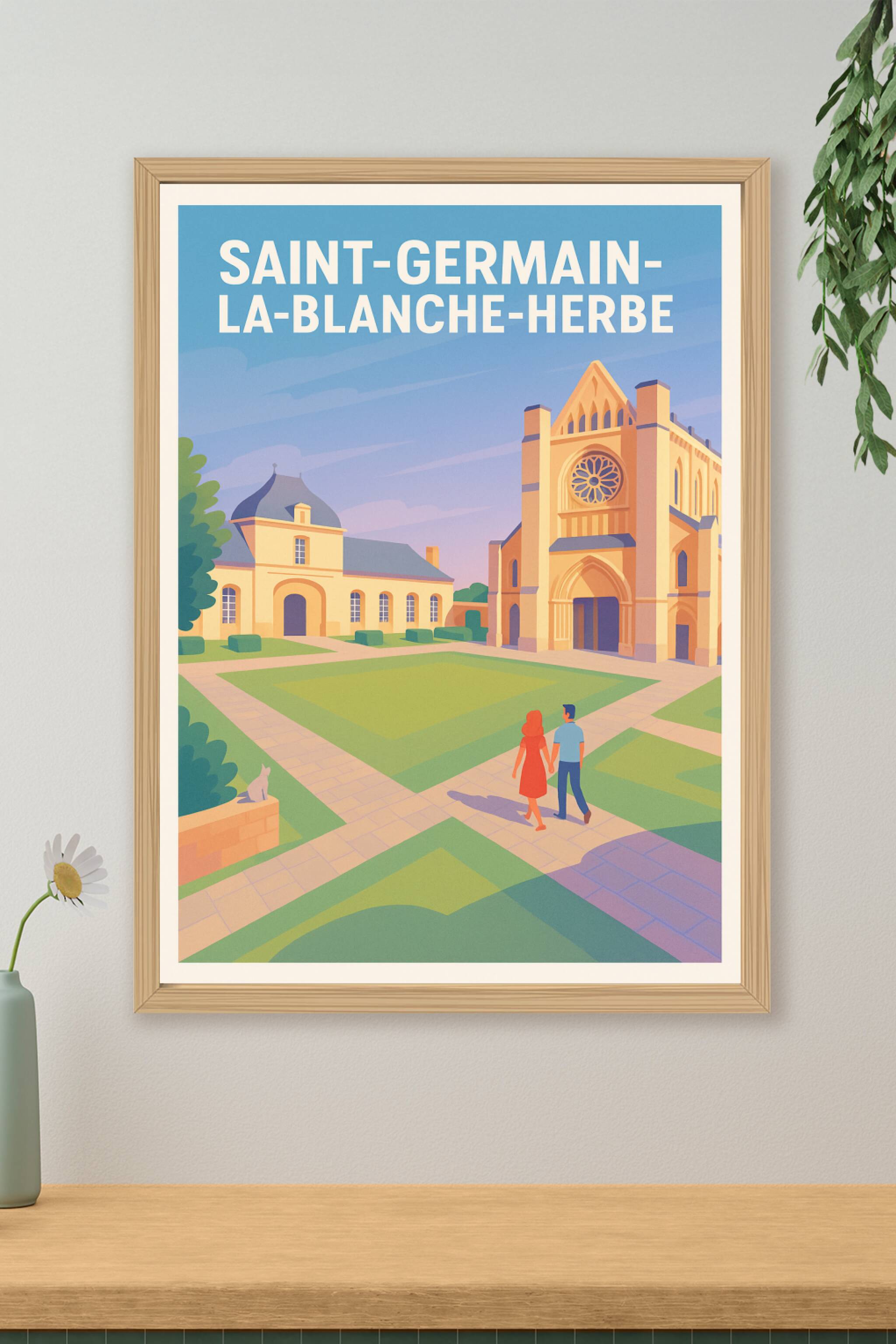 Affiche de Saint-Germain-la-Blanche-Herbe - Une promenade au cœur du patrimoine