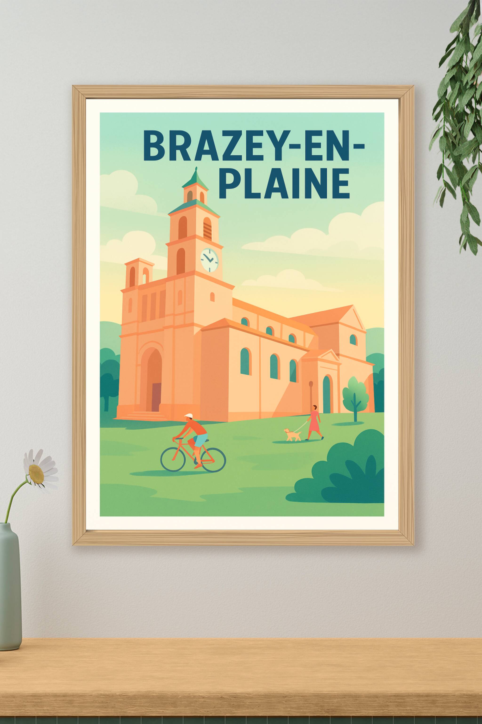 Affiche de Brazey-en-Plaine - Tranquillité et charme à l'heure douce