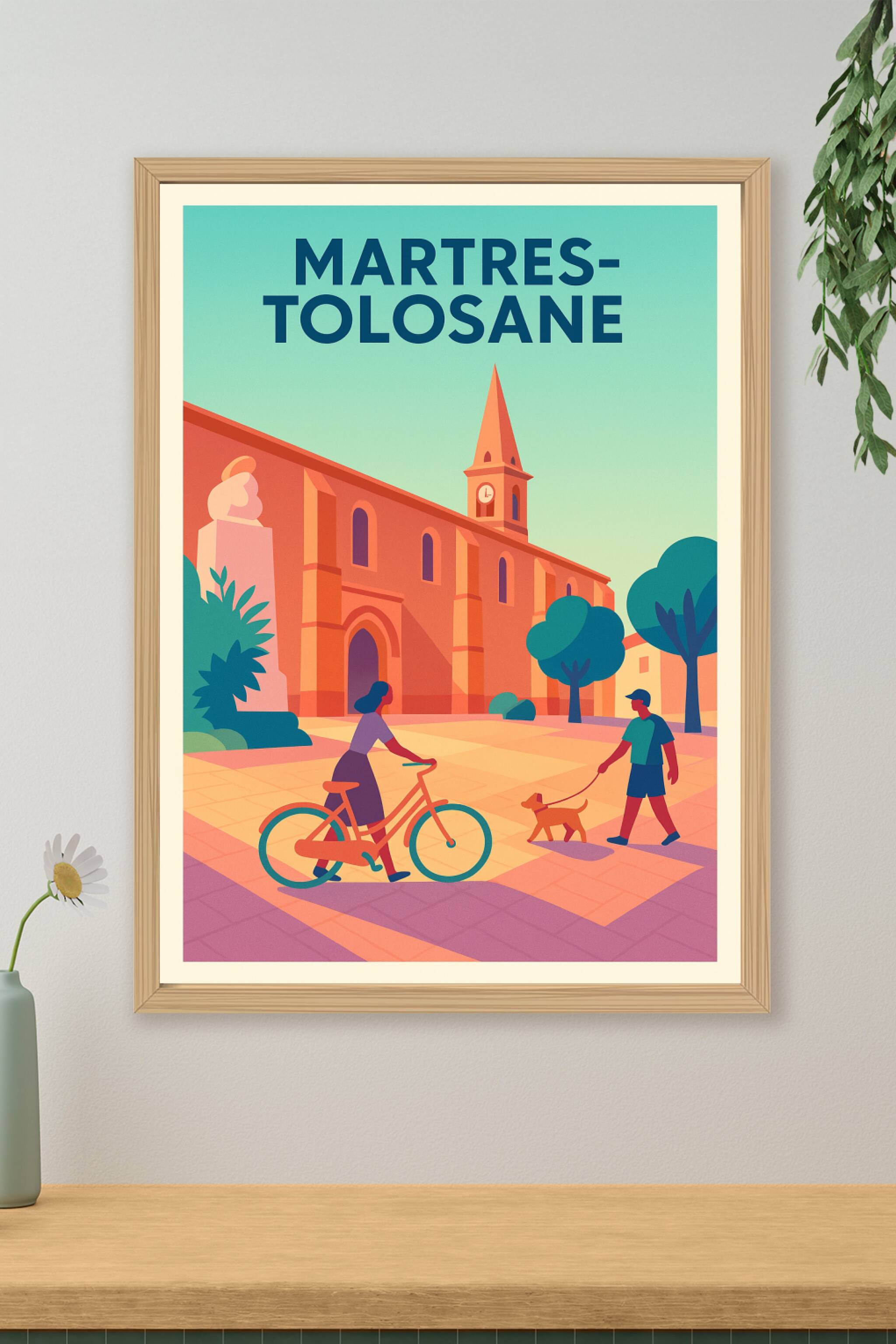Affiche de Martres-Tolosane - Charme et Douceur de Vie en Occitanie