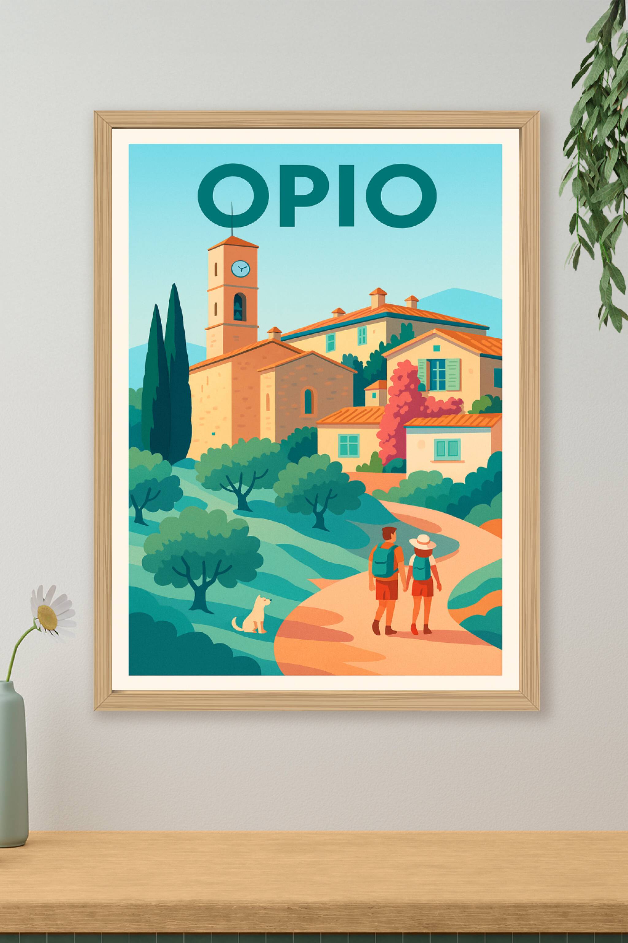 Affiche de Opio - Charmante escapade provençale