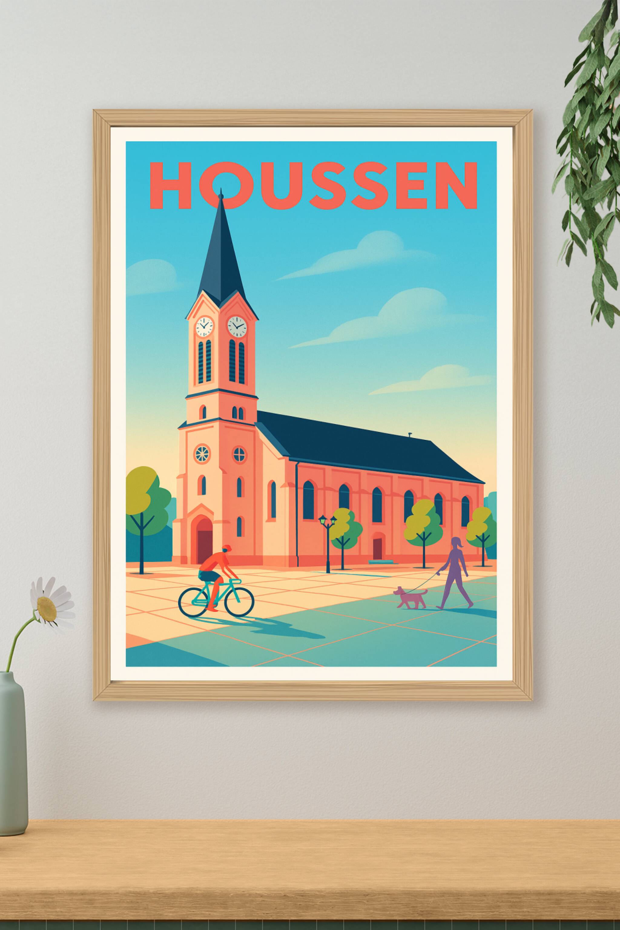 Affiche de Houssen - Charme et sérénité au cœur du village