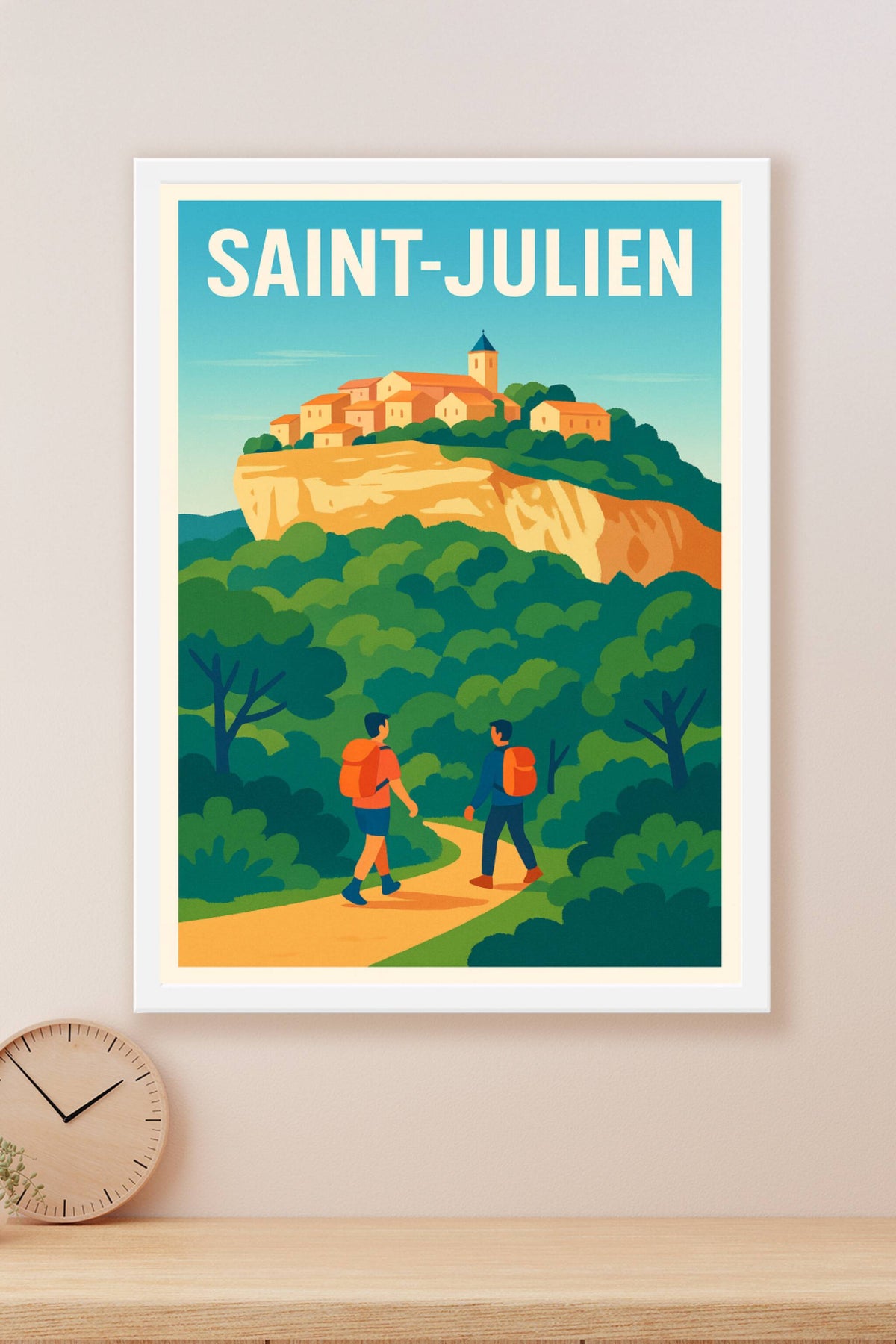 Affiche de Saint-Julien - L'évasion entre nature et village perché