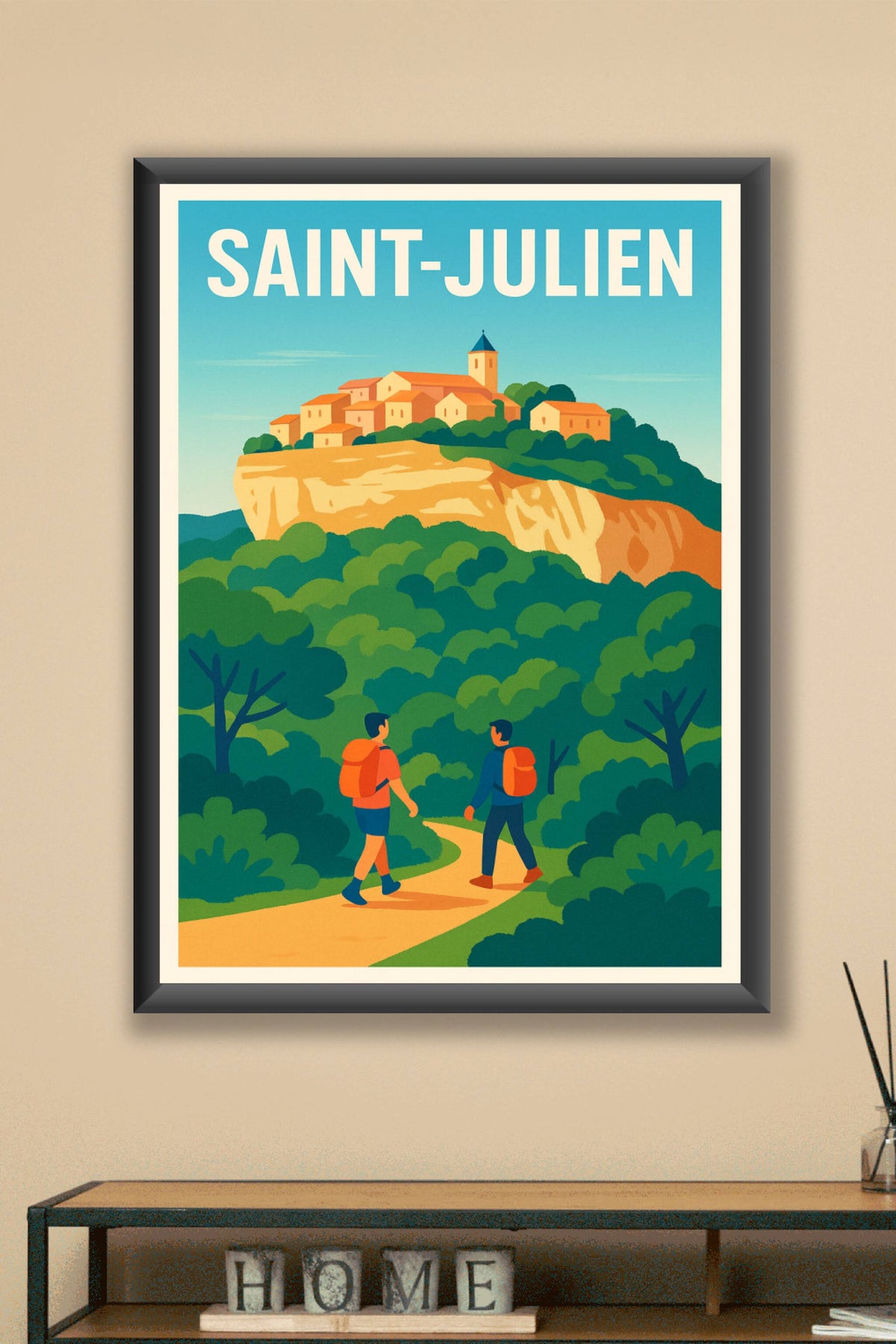 Affiche de Saint-Julien - L'évasion entre nature et village perché