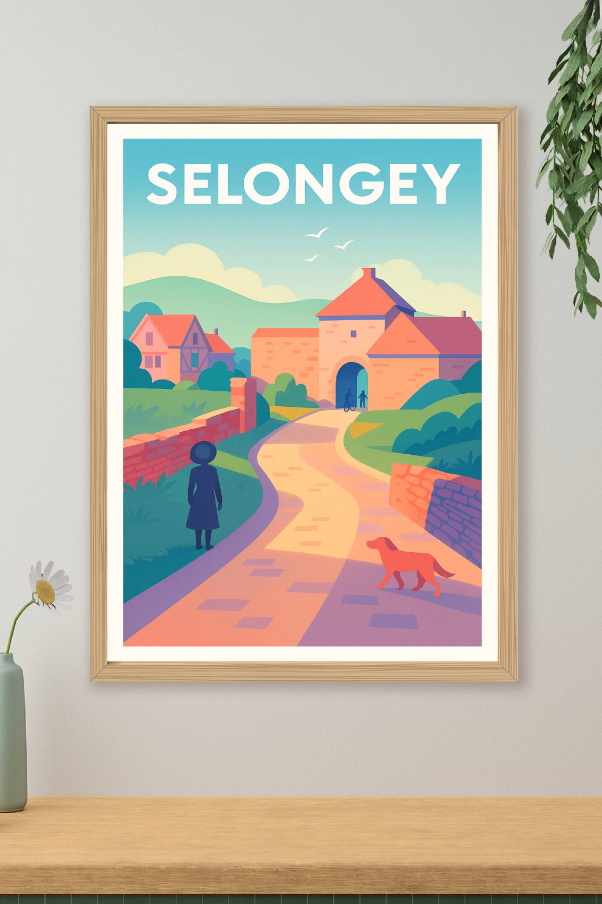 Affiche de Selongey - Charme et douceur d'un village paisible