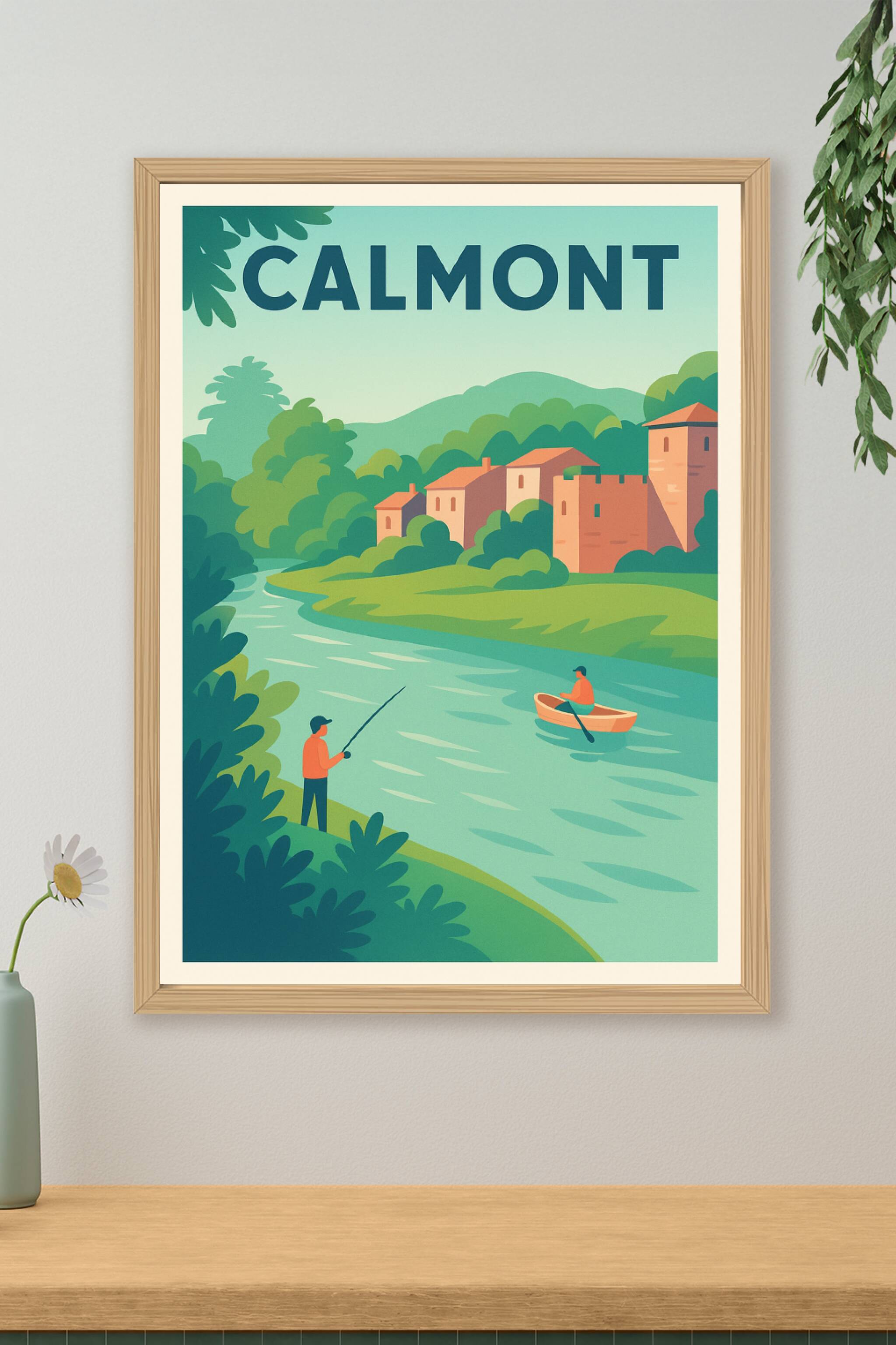 Affiche de Calmont - Évasion et sérénité au fil de l'eau