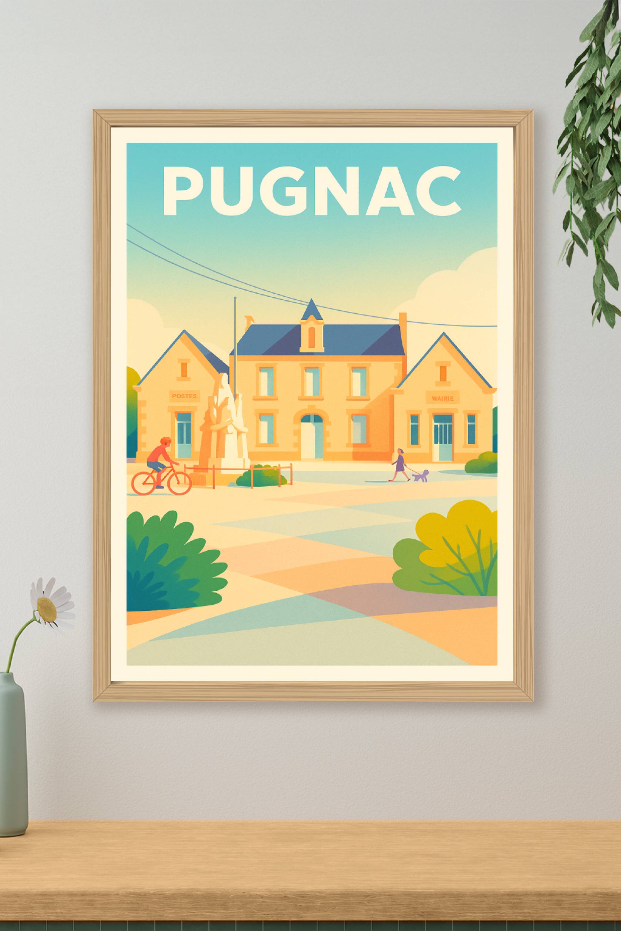 Affiche de Pugnac - Charme paisible du centre bourg