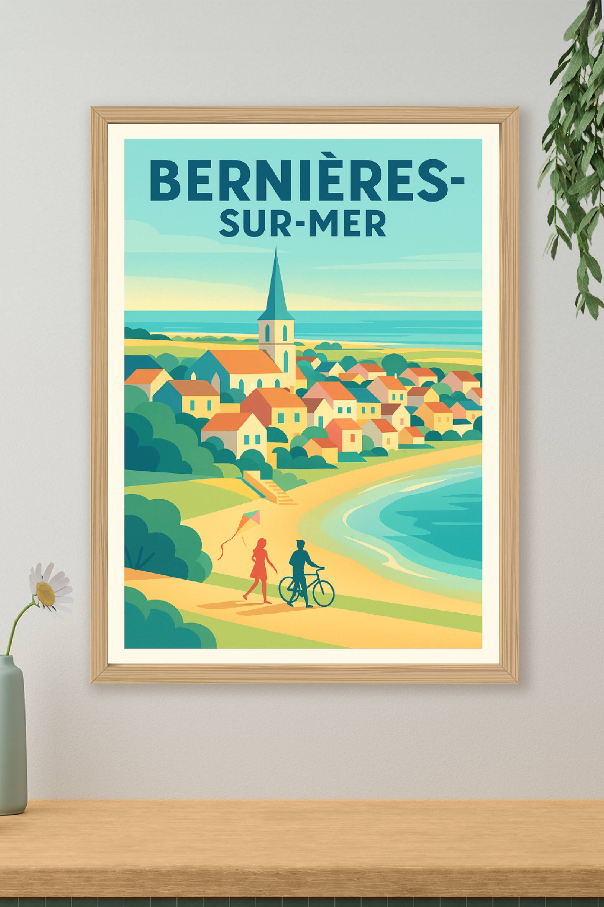 Affiche de Bernières-sur-Mer - Village côtier et douceur de vivre