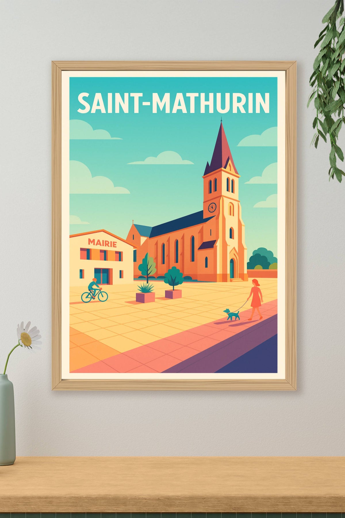 Affiche de Saint-Mathurin - L'élégance paisible au cœur du village