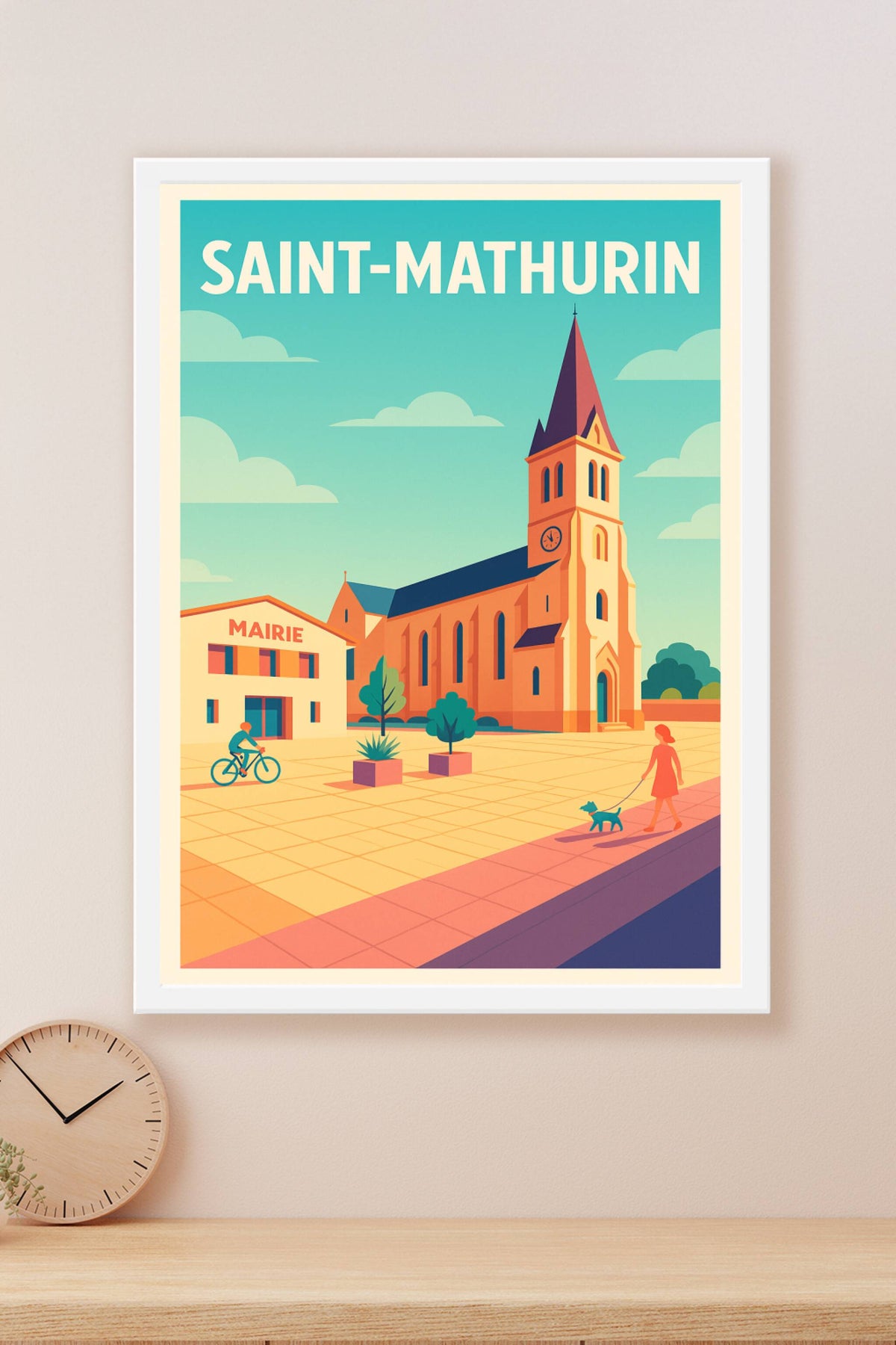 Affiche de Saint-Mathurin - L'élégance paisible au cœur du village