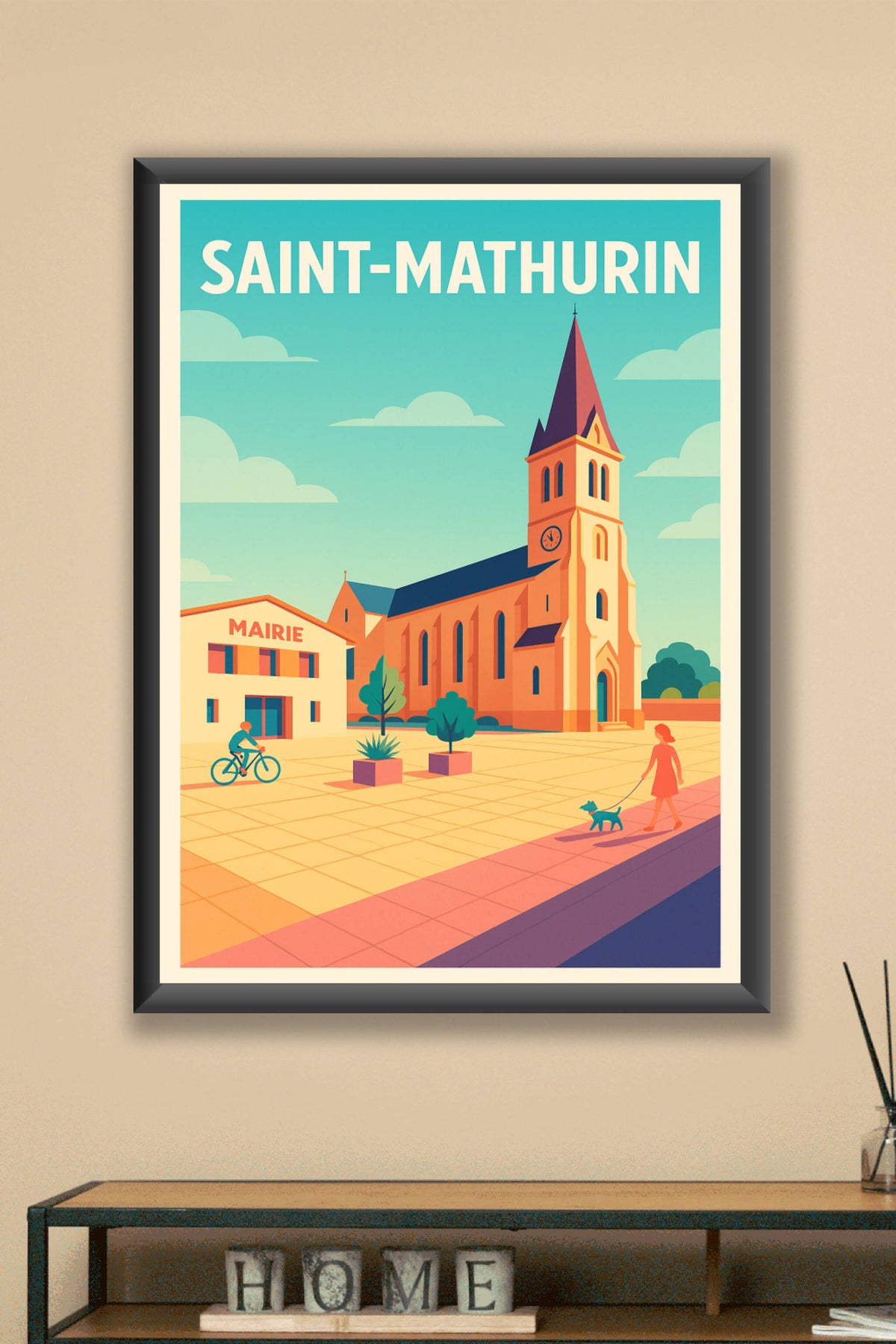Affiche de Saint-Mathurin - L'élégance paisible au cœur du village