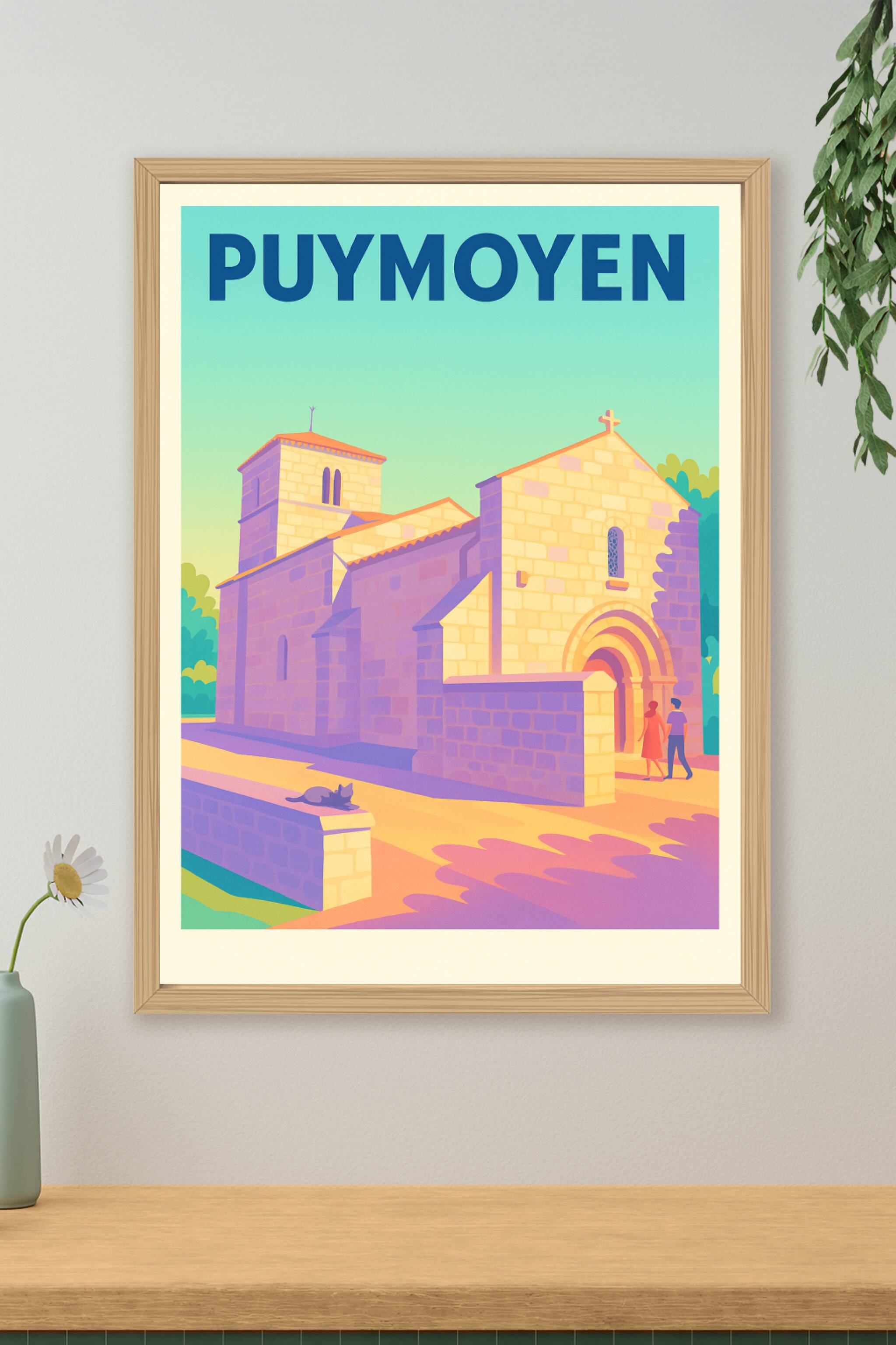 Affiche de Puymoyen - L'église au charme intemporel