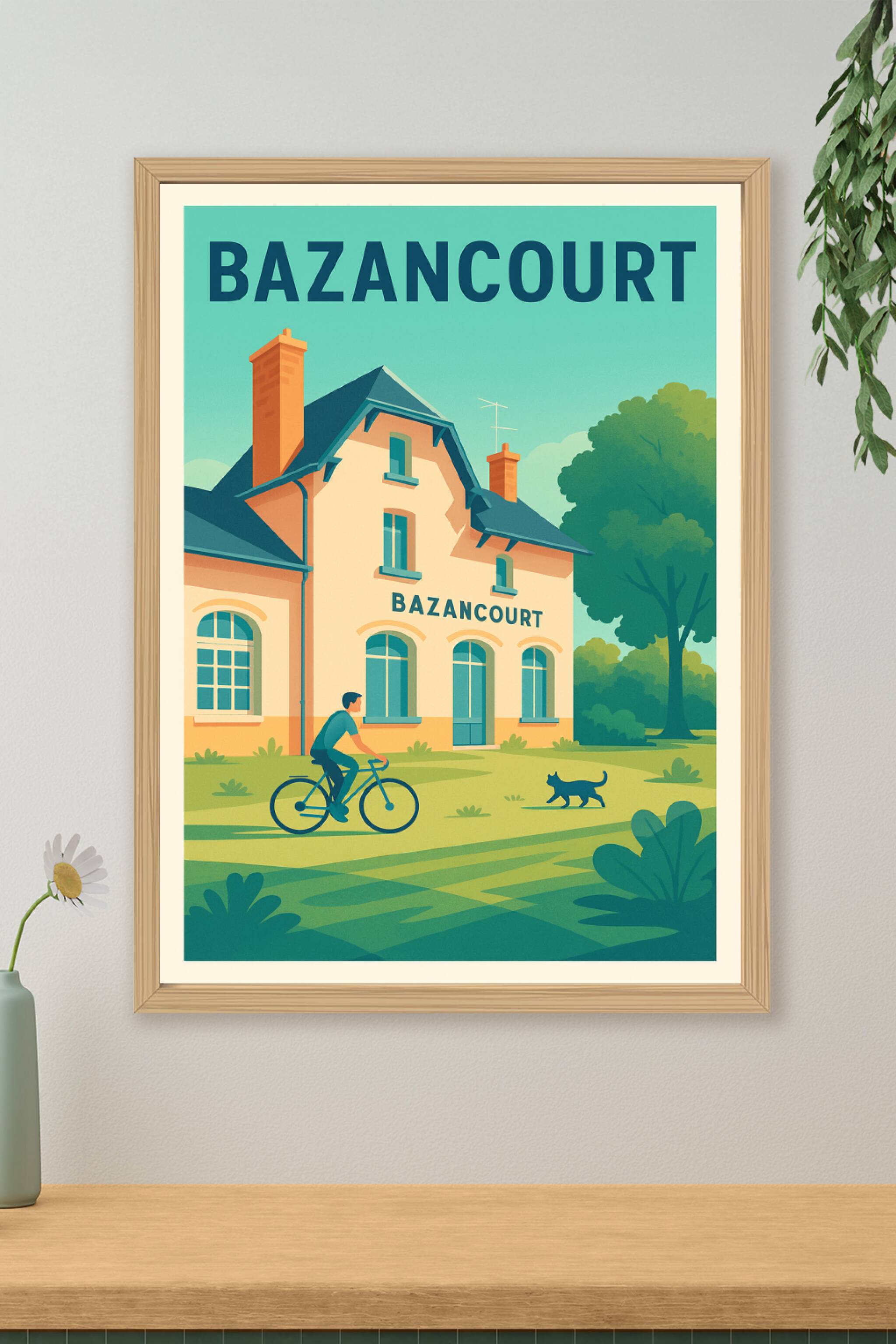 Affiche de Bazancourt - Charme paisible et nature à découvrir
