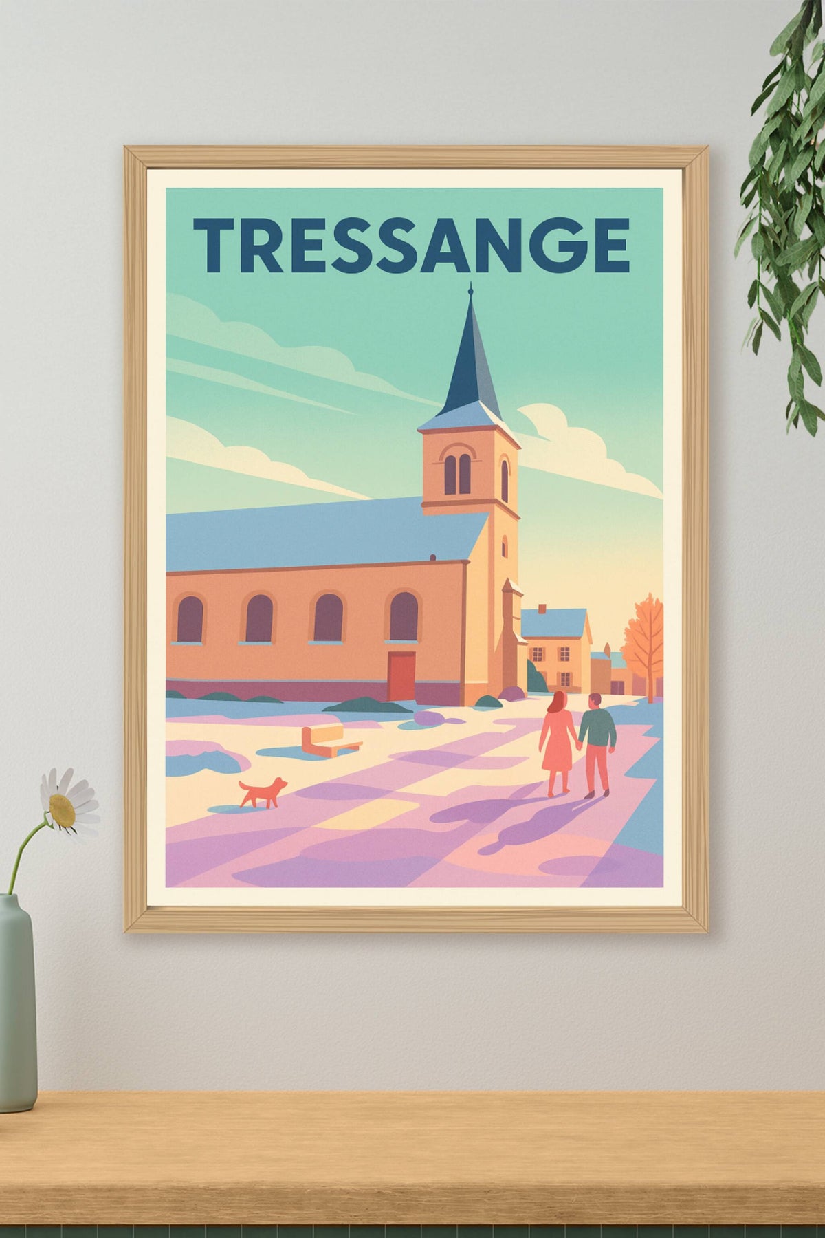 Affiche de Tressange - Charme paisible et douceur de vivre