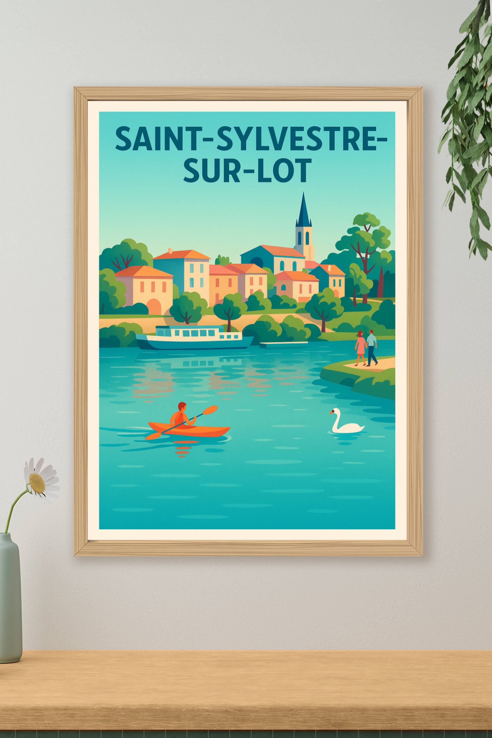 Affiche de Saint-Sylvestre-sur-Lot - Évasion au fil de l'eau